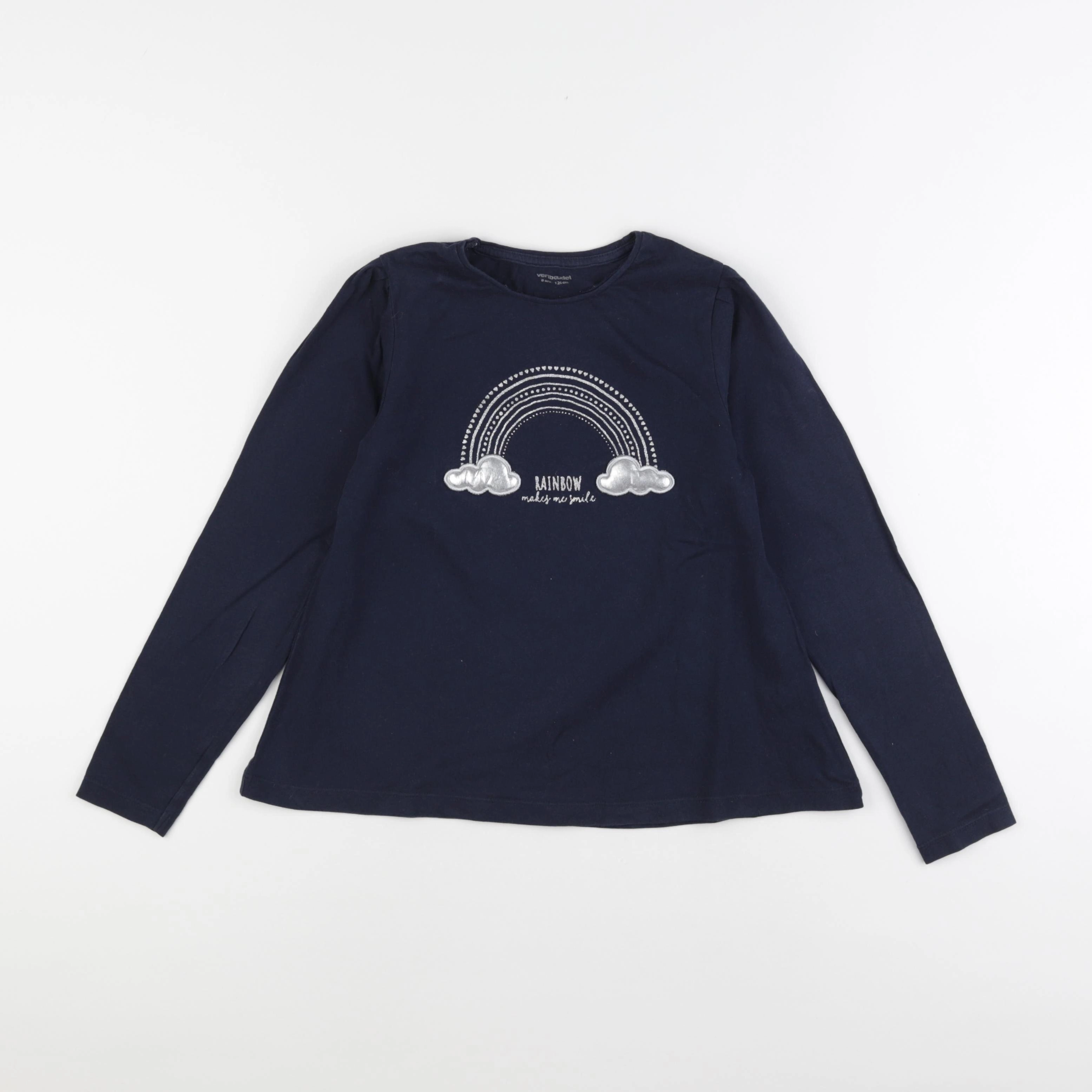 Vertbaudet - tee-shirt bleu - 8 ans