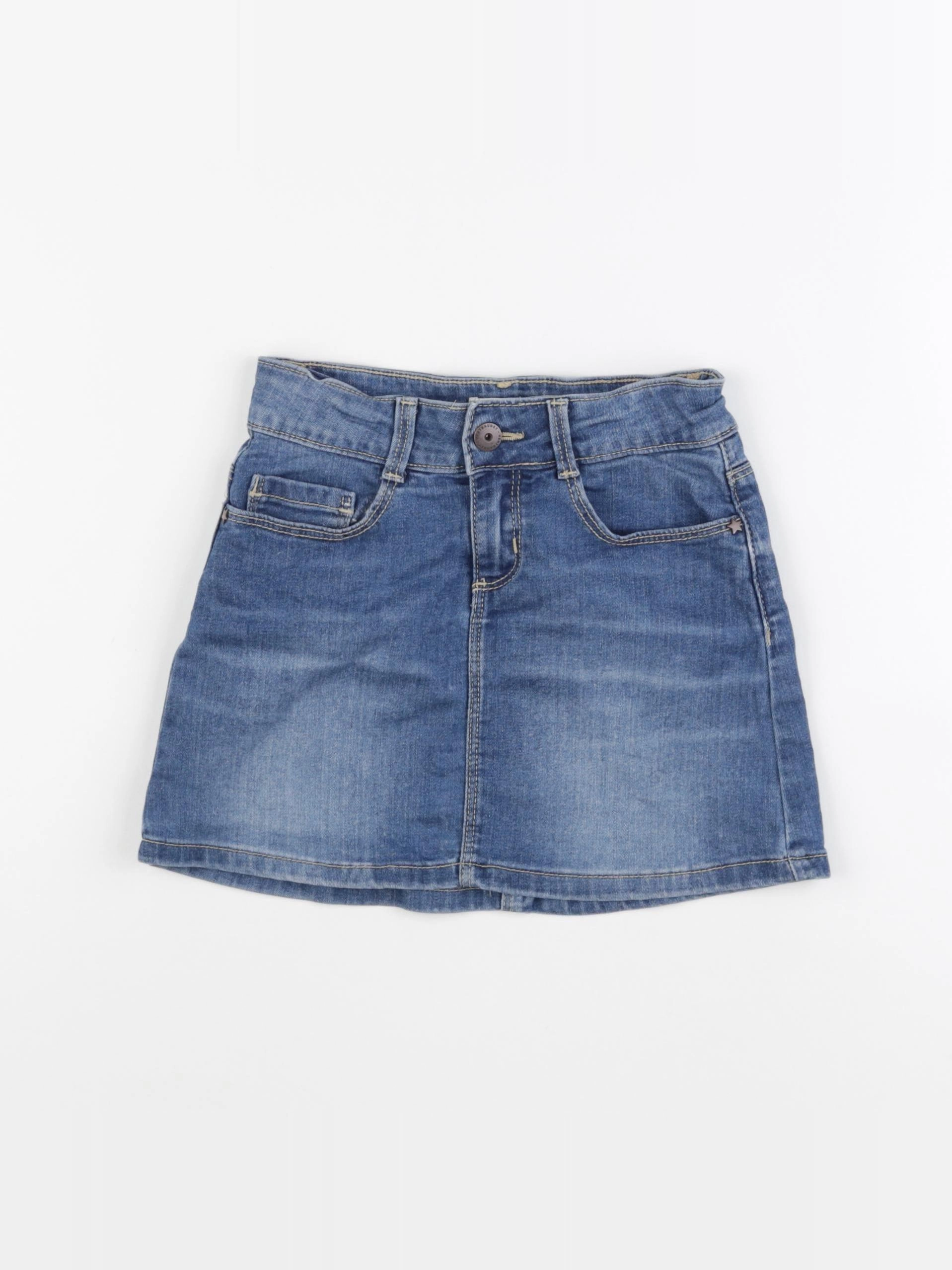 Vertbaudet - jupe bleu - 7 ans