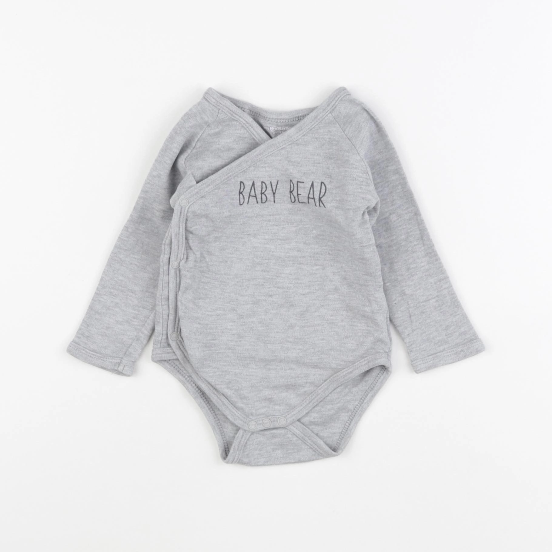 Vertbaudet - body gris - 12 mois
