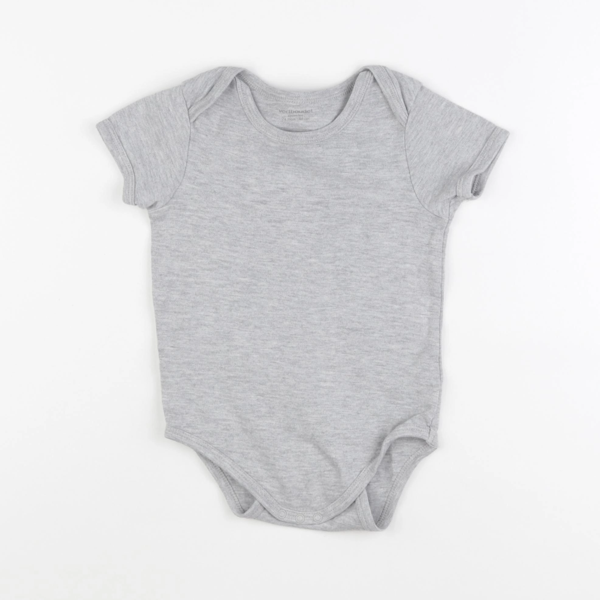 Vertbaudet - body gris - 24 mois