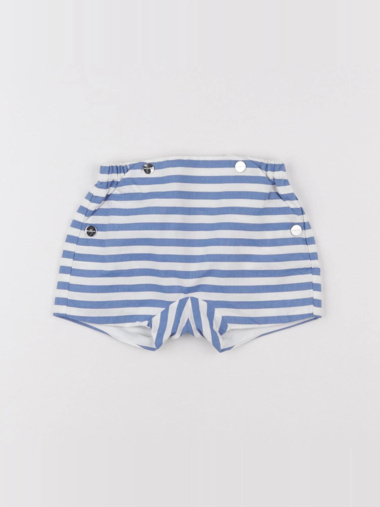 Jacadi - short bleu, blanc - 3 mois