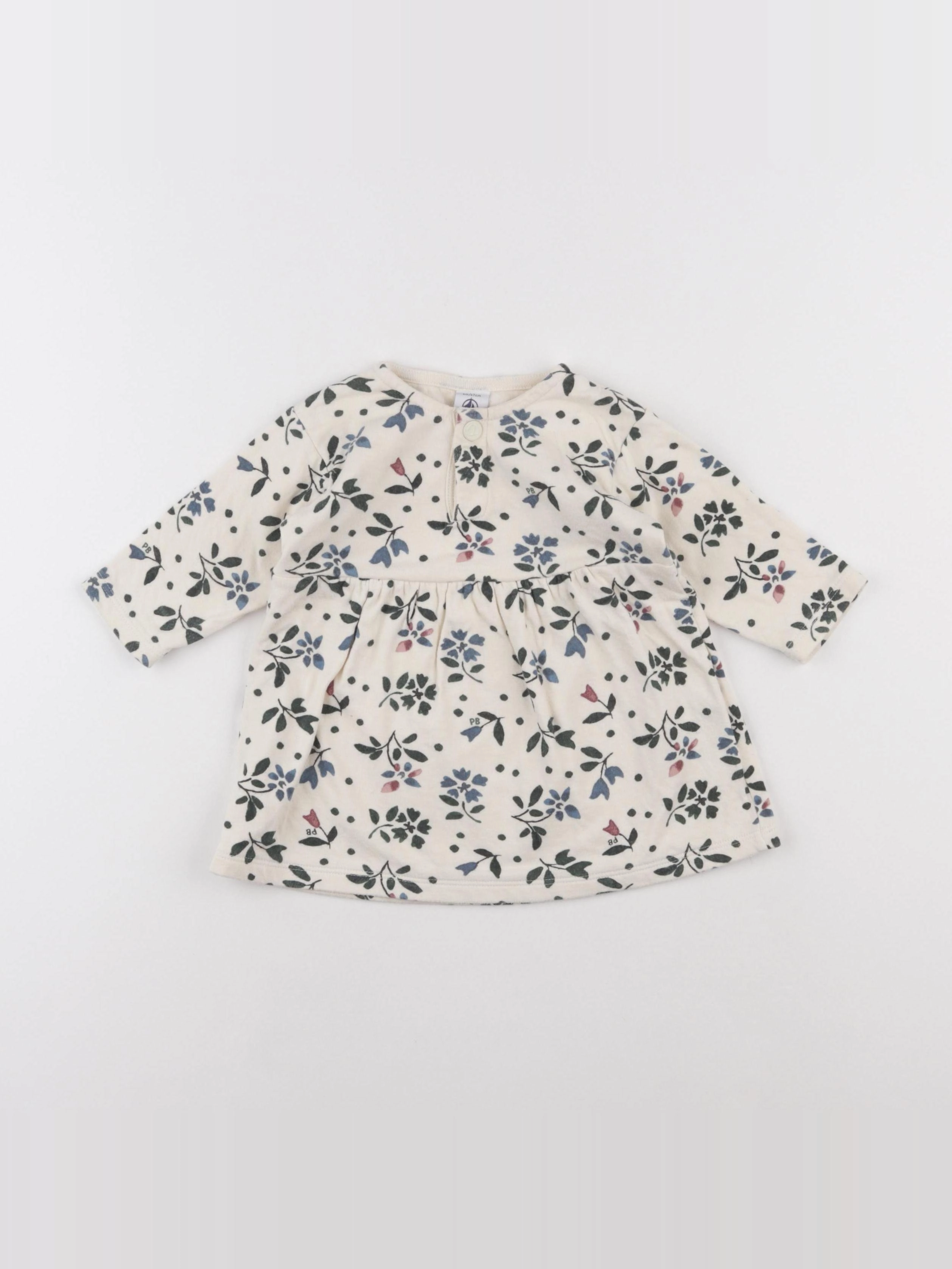 Petit Bateau - robe beige - 6 mois