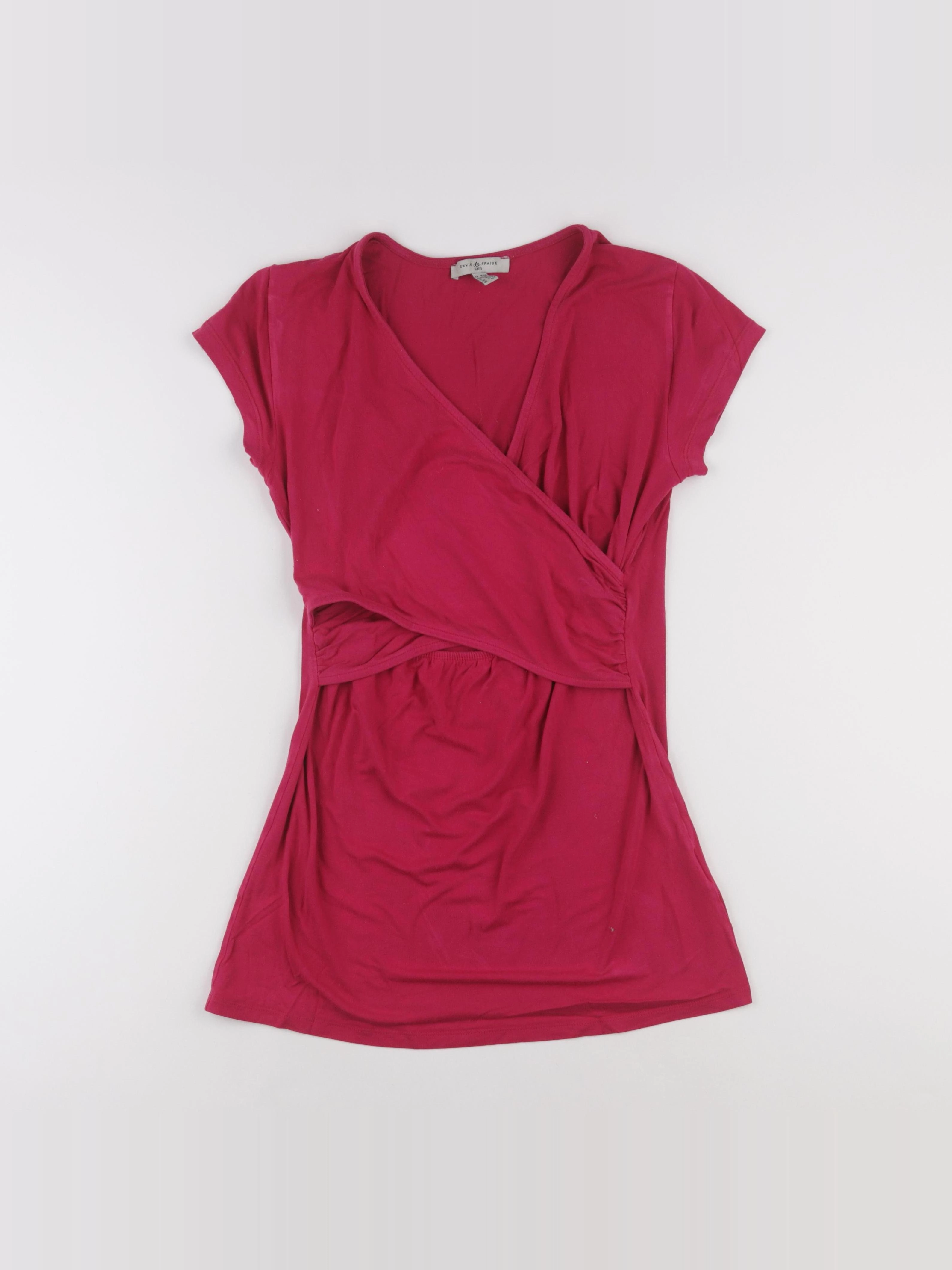 Envie de fraise - tee-shirt grossesse rose - 36 à 38