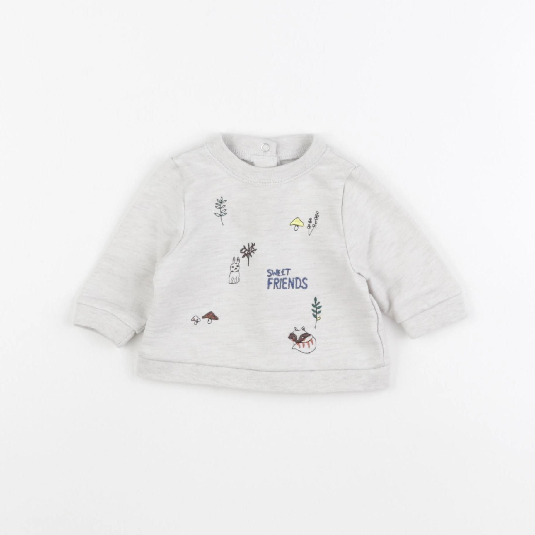 Vertbaudet - sweat gris - 1 mois