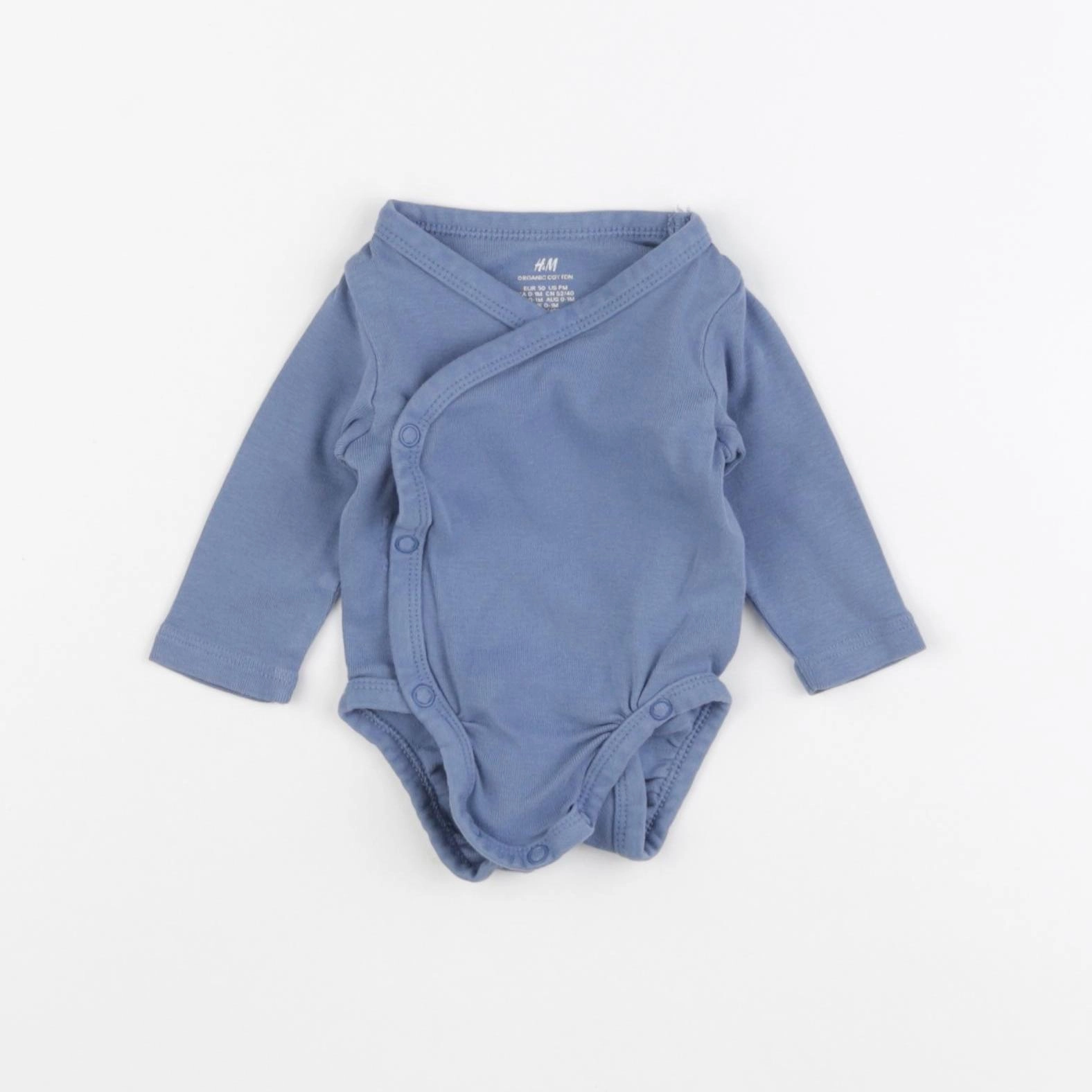 H&M - body bleu - 0/1 mois