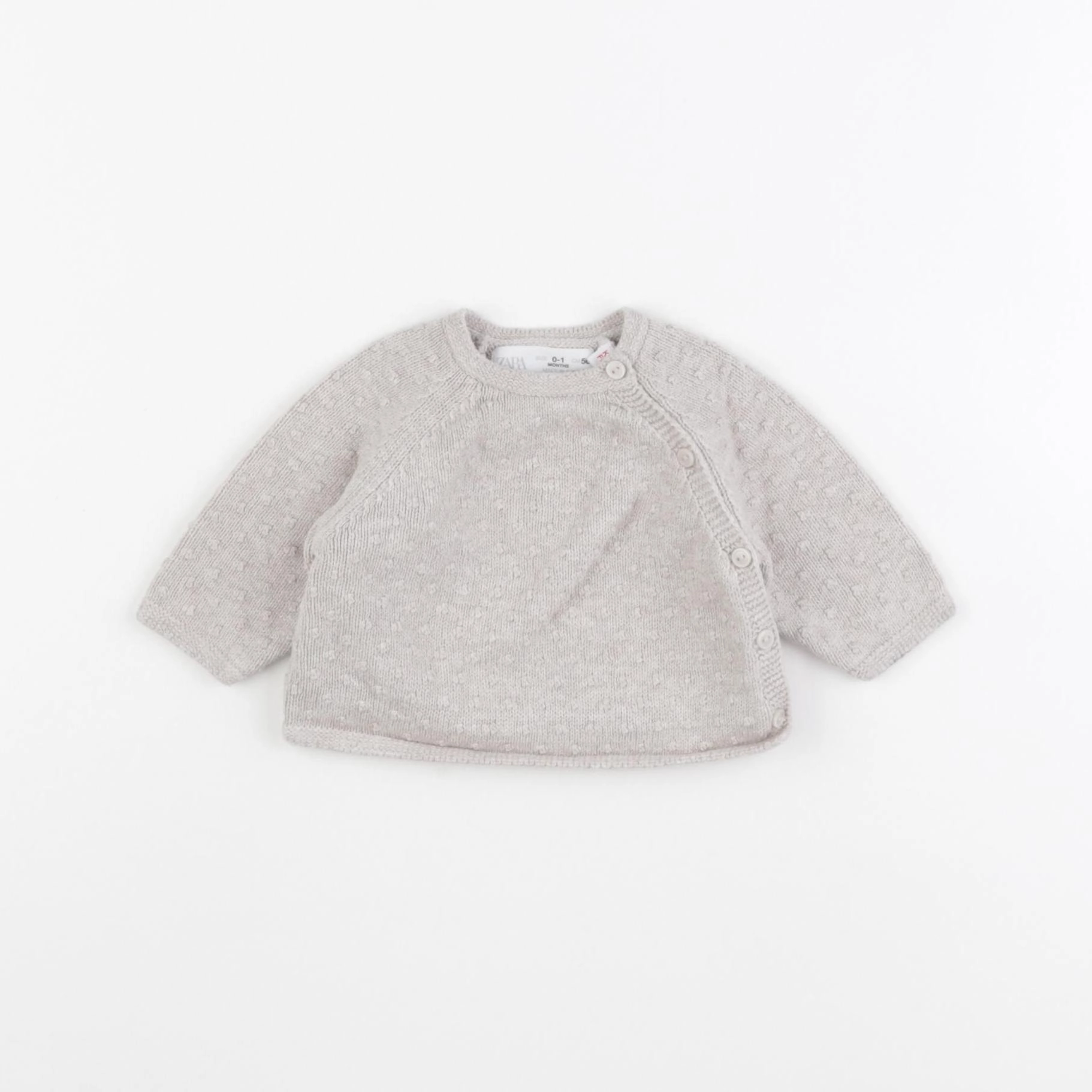 Zara - pull marron - 0/1 mois