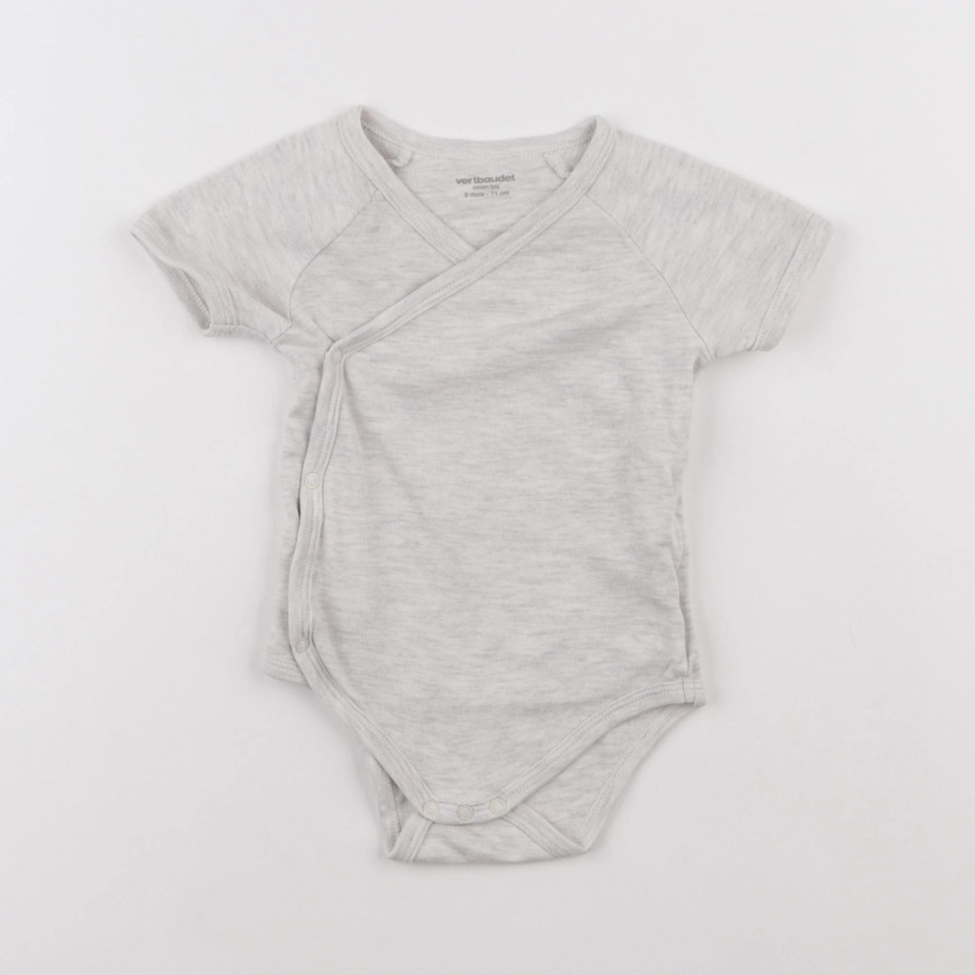 Vertbaudet - body beige - 9 mois