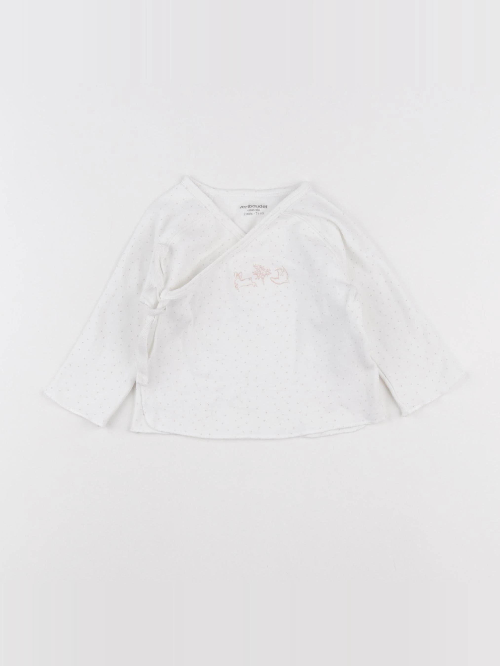 Vertbaudet - tee-shirt rose - 9 mois