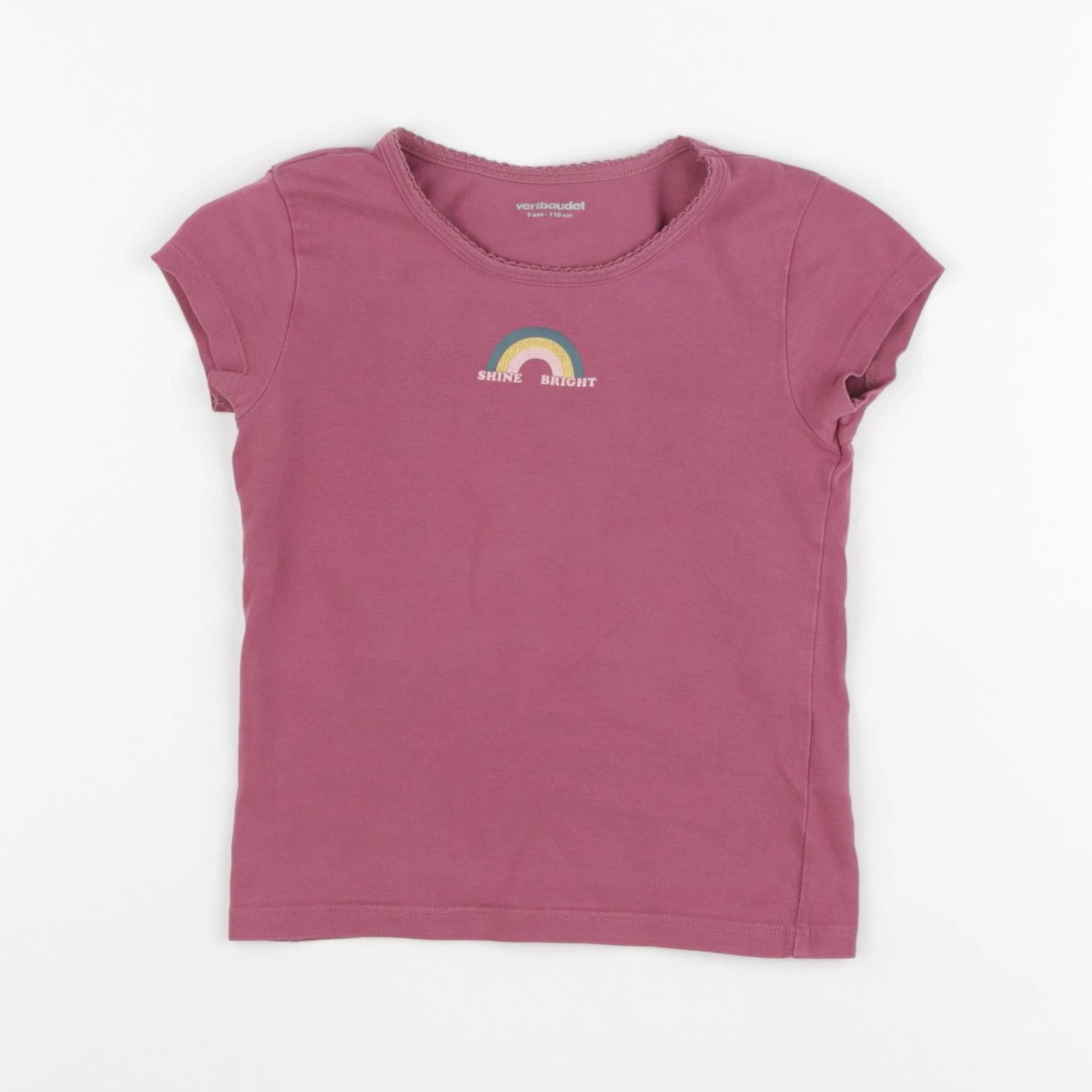 Vertbaudet - maillot de corps violet - 5 ans