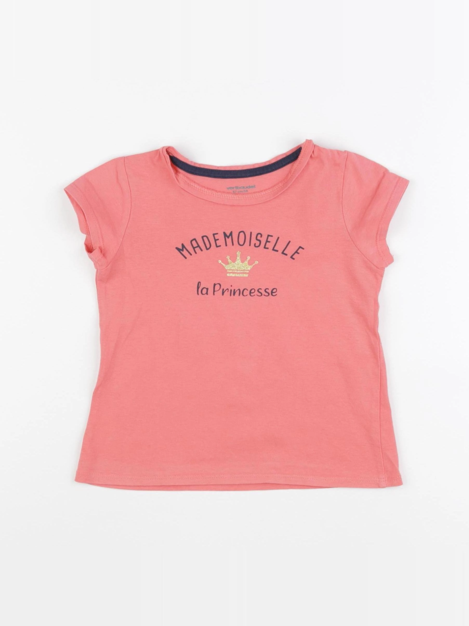 Vertbaudet - tee-shirt rose - 3 ans