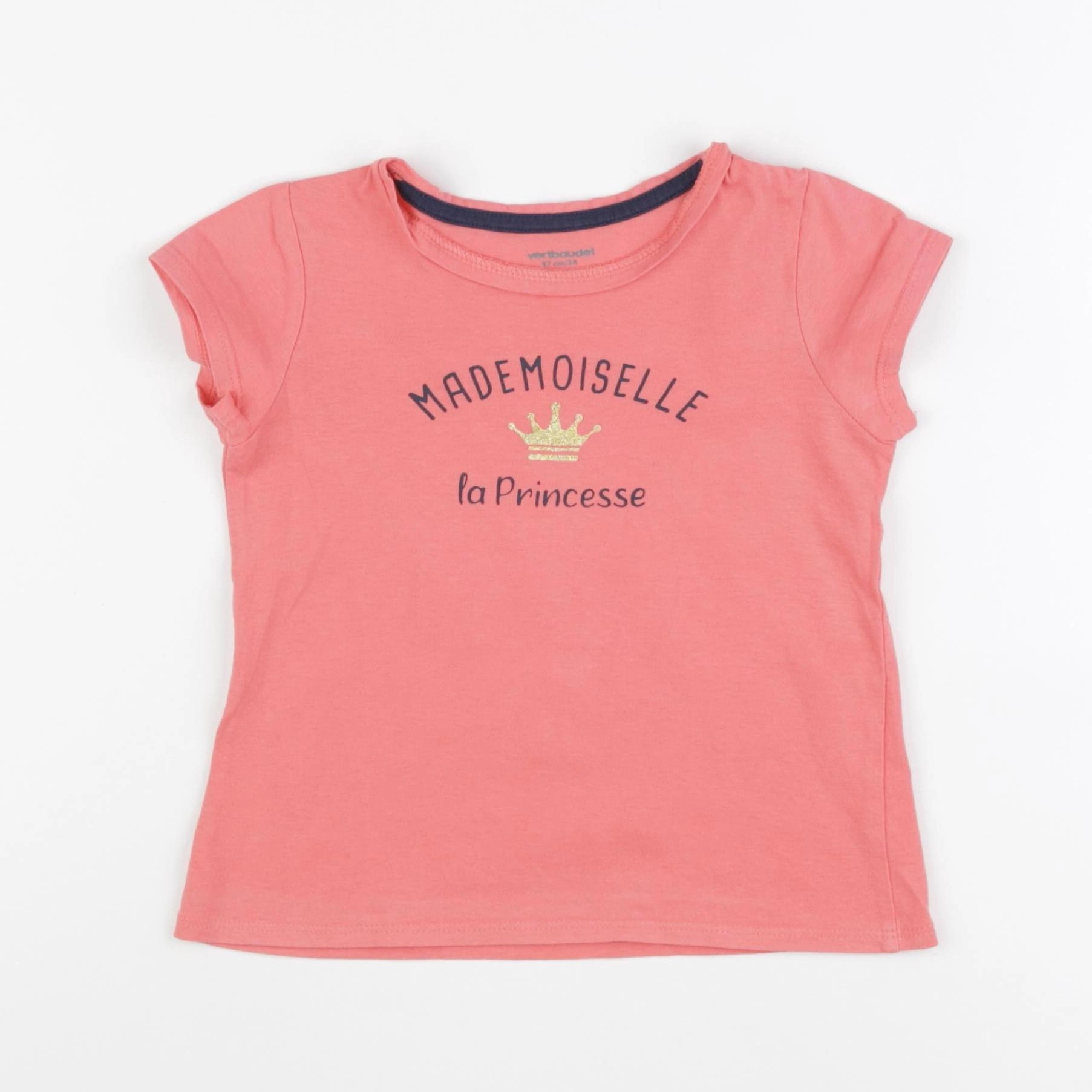 Vertbaudet - tee-shirt rose - 3 ans