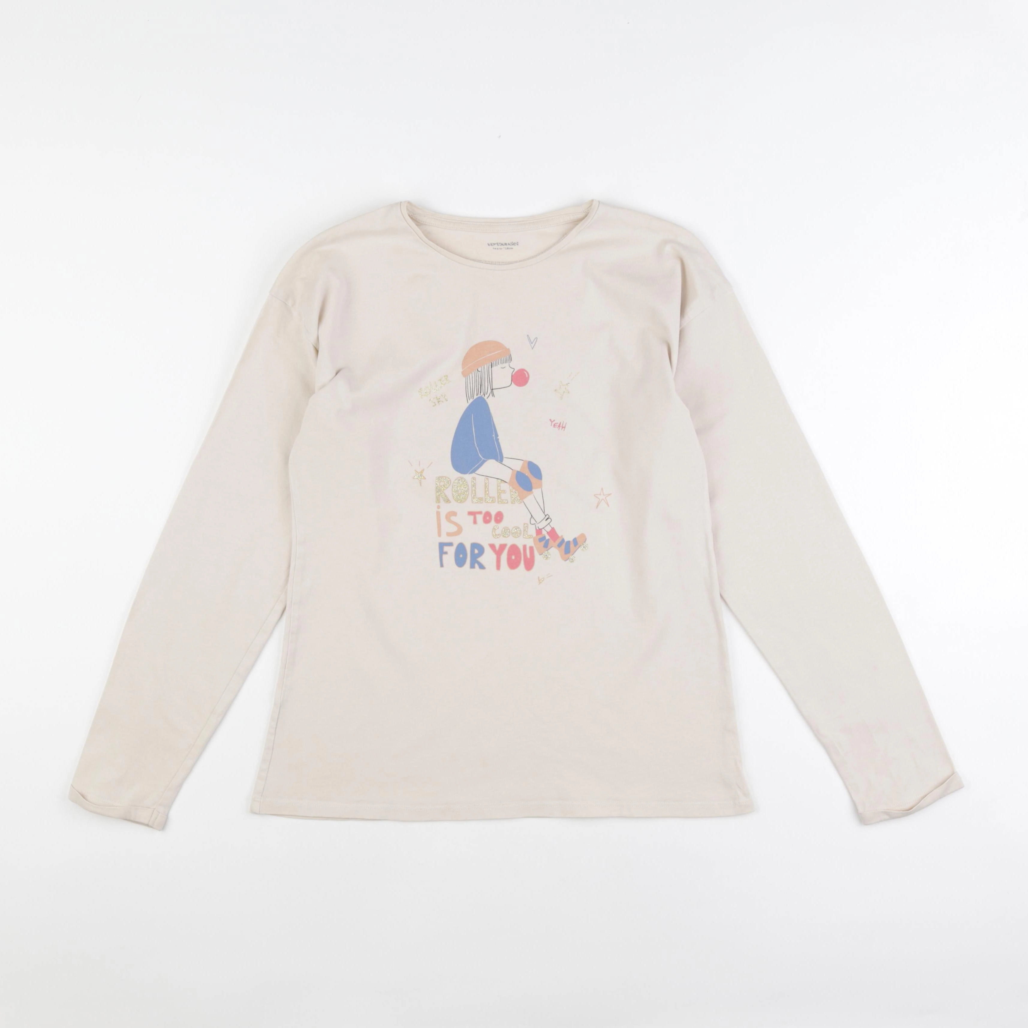 Vertbaudet - tee-shirt multicolore - 14 ans