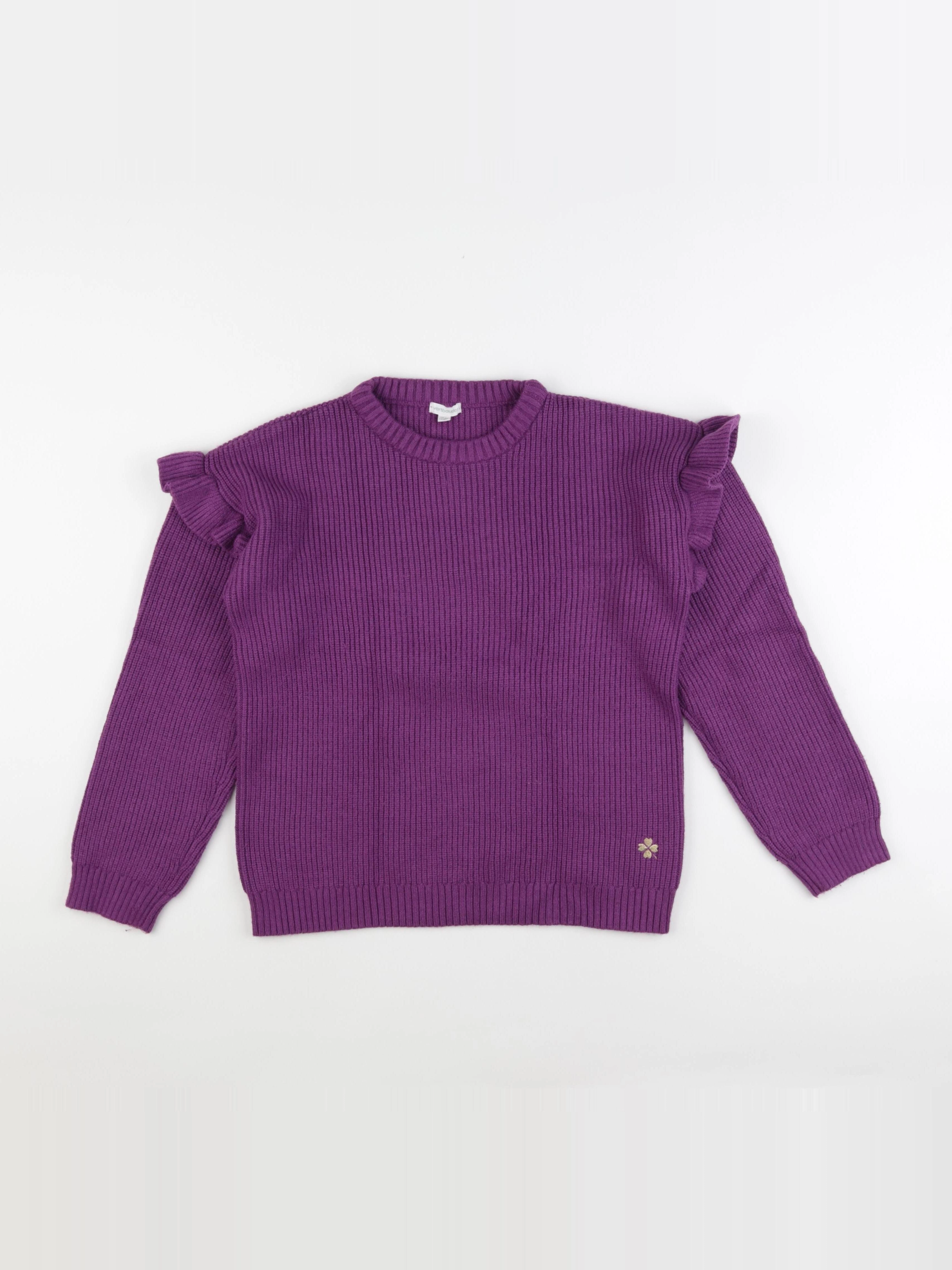 Vertbaudet - pull violet - 14 ans