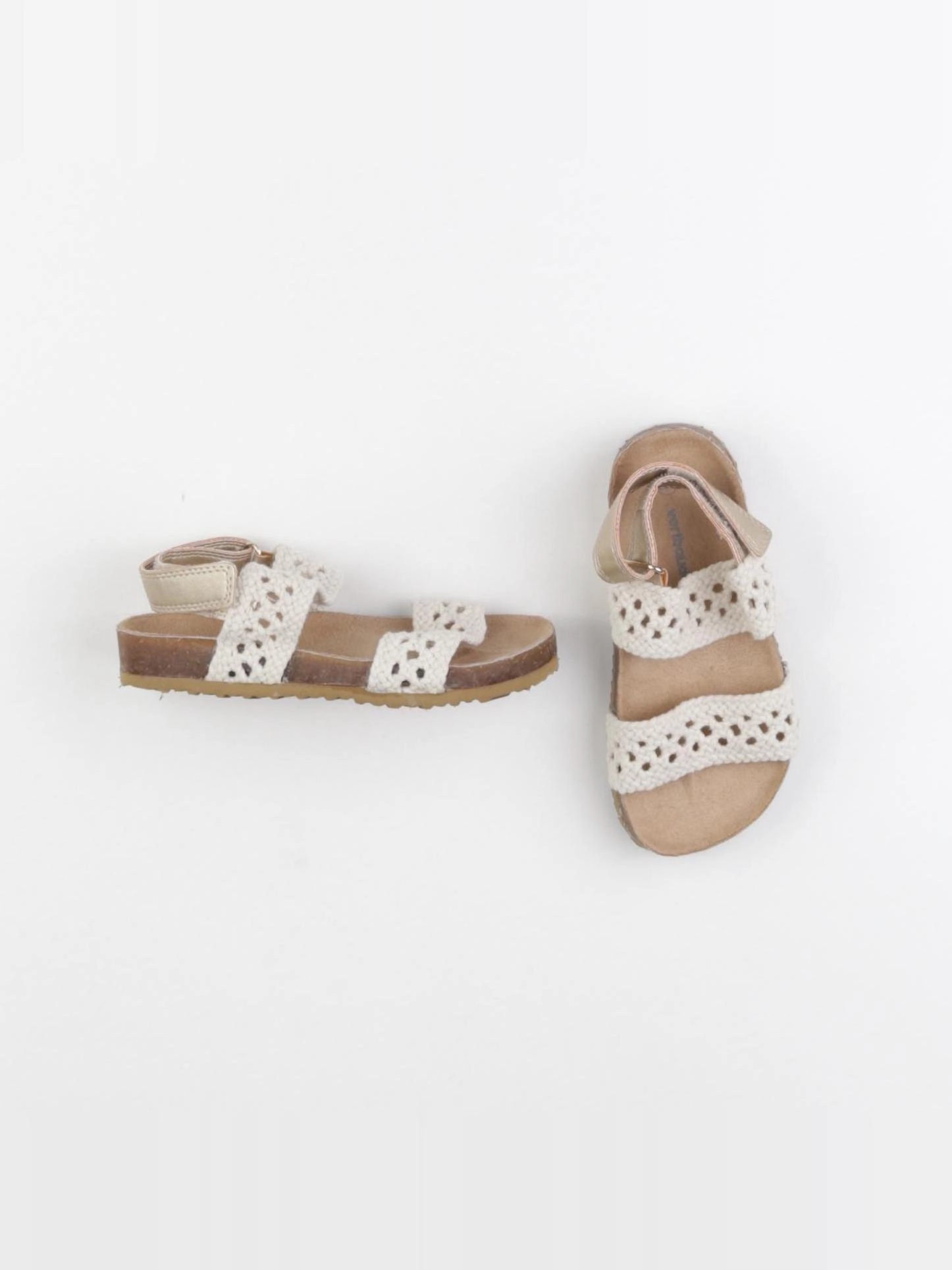 Vertbaudet - sandales beige - pointure 27