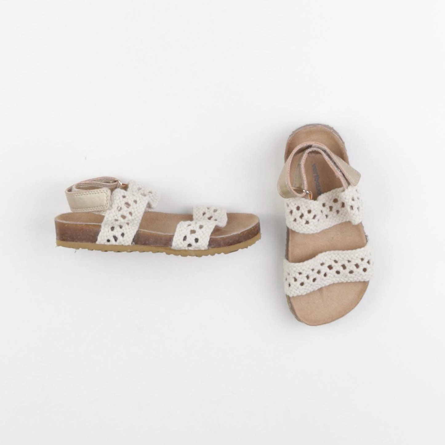 Vertbaudet - sandales beige - pointure 27