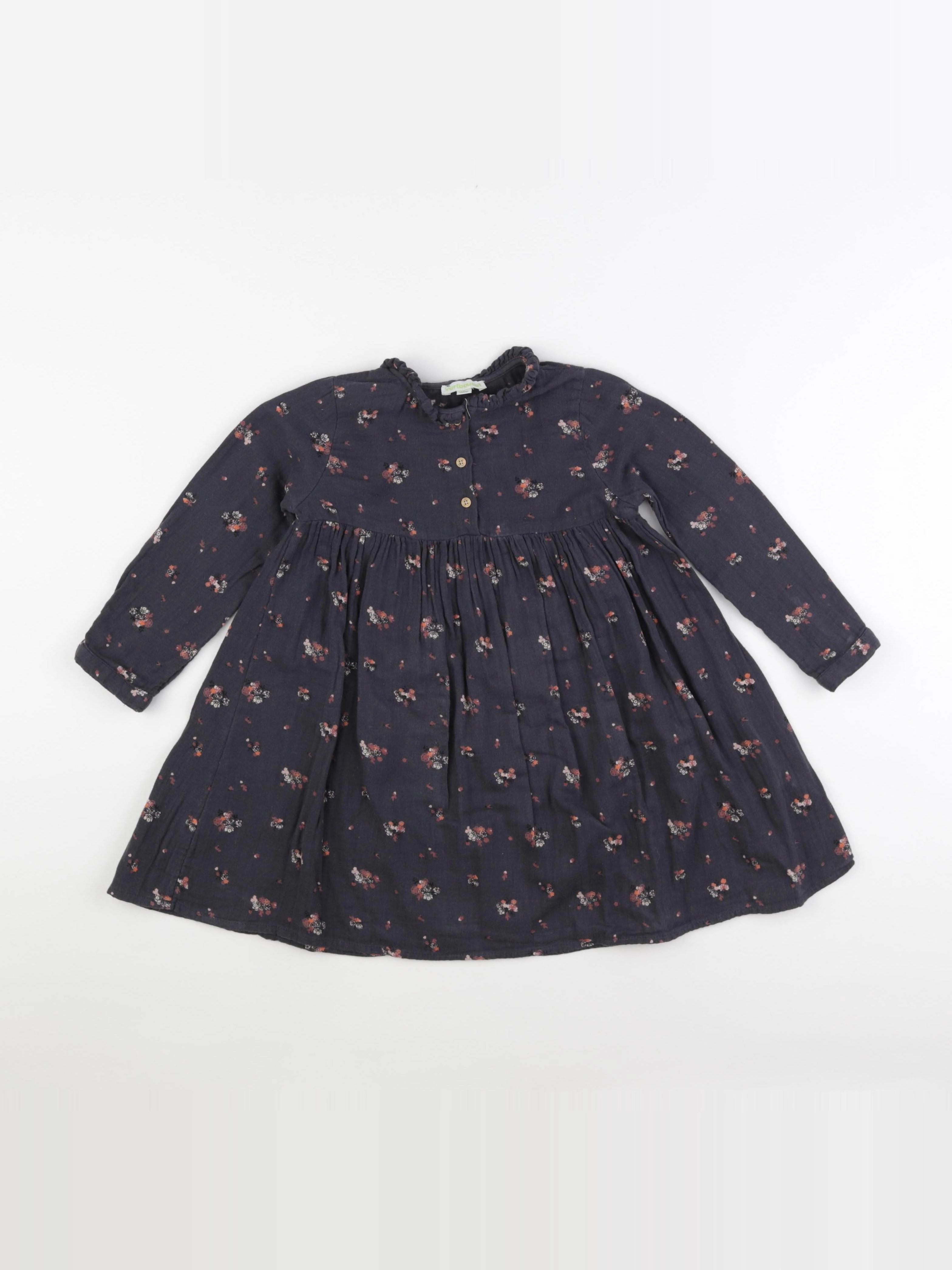 Vertbaudet - robe gris - 4 ans