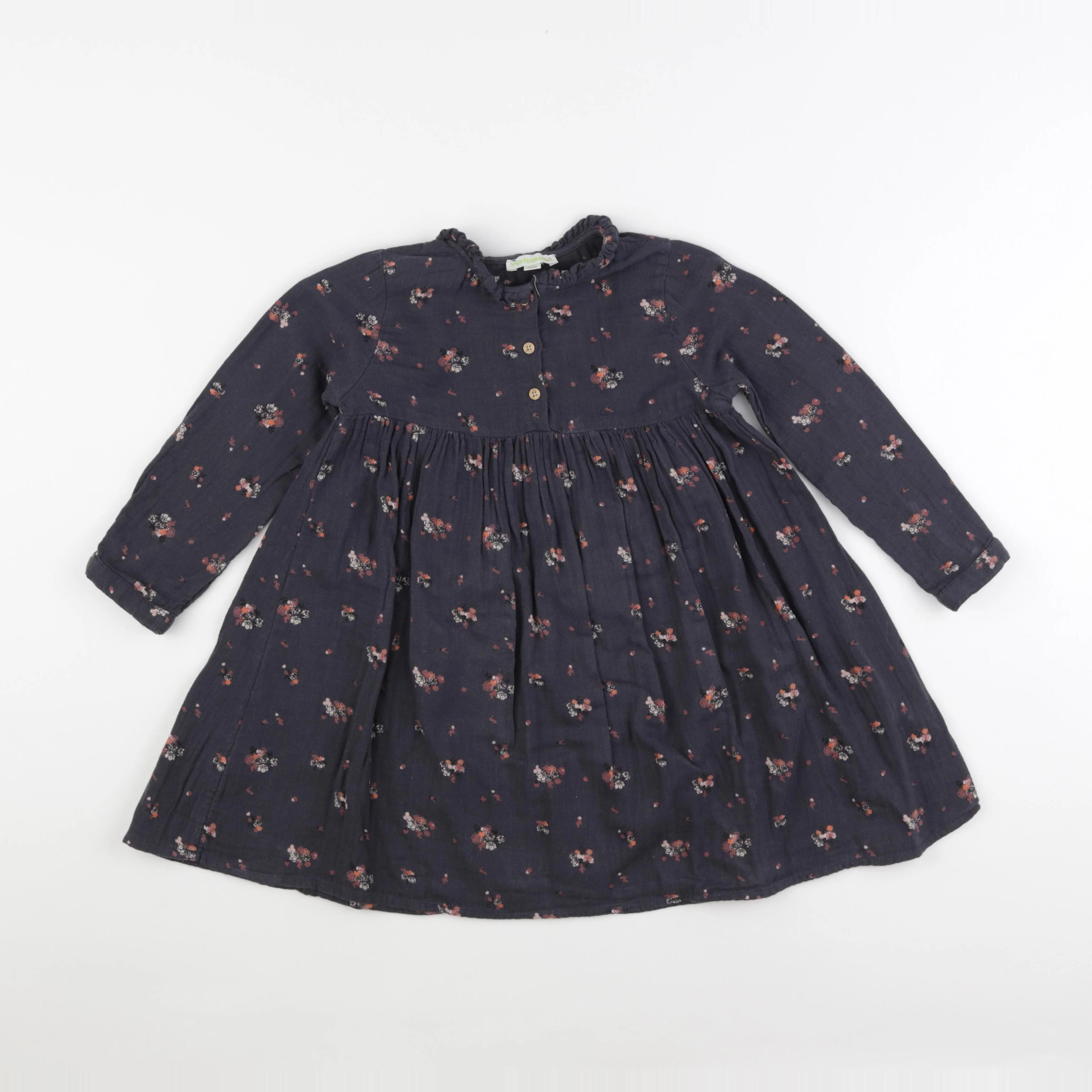 Vertbaudet - robe gris - 4 ans
