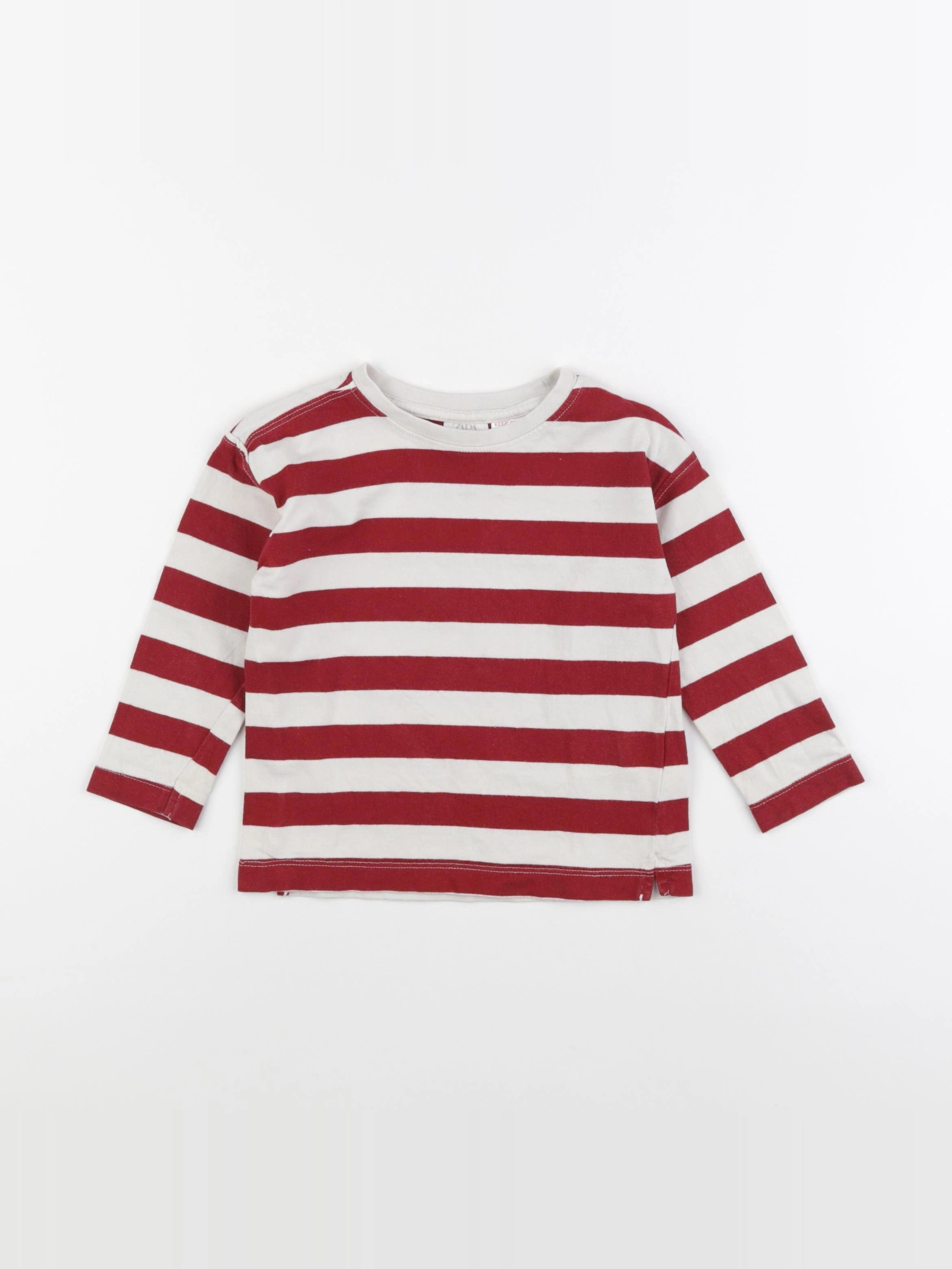 Zara - tee-shirt rouge - 2 ans