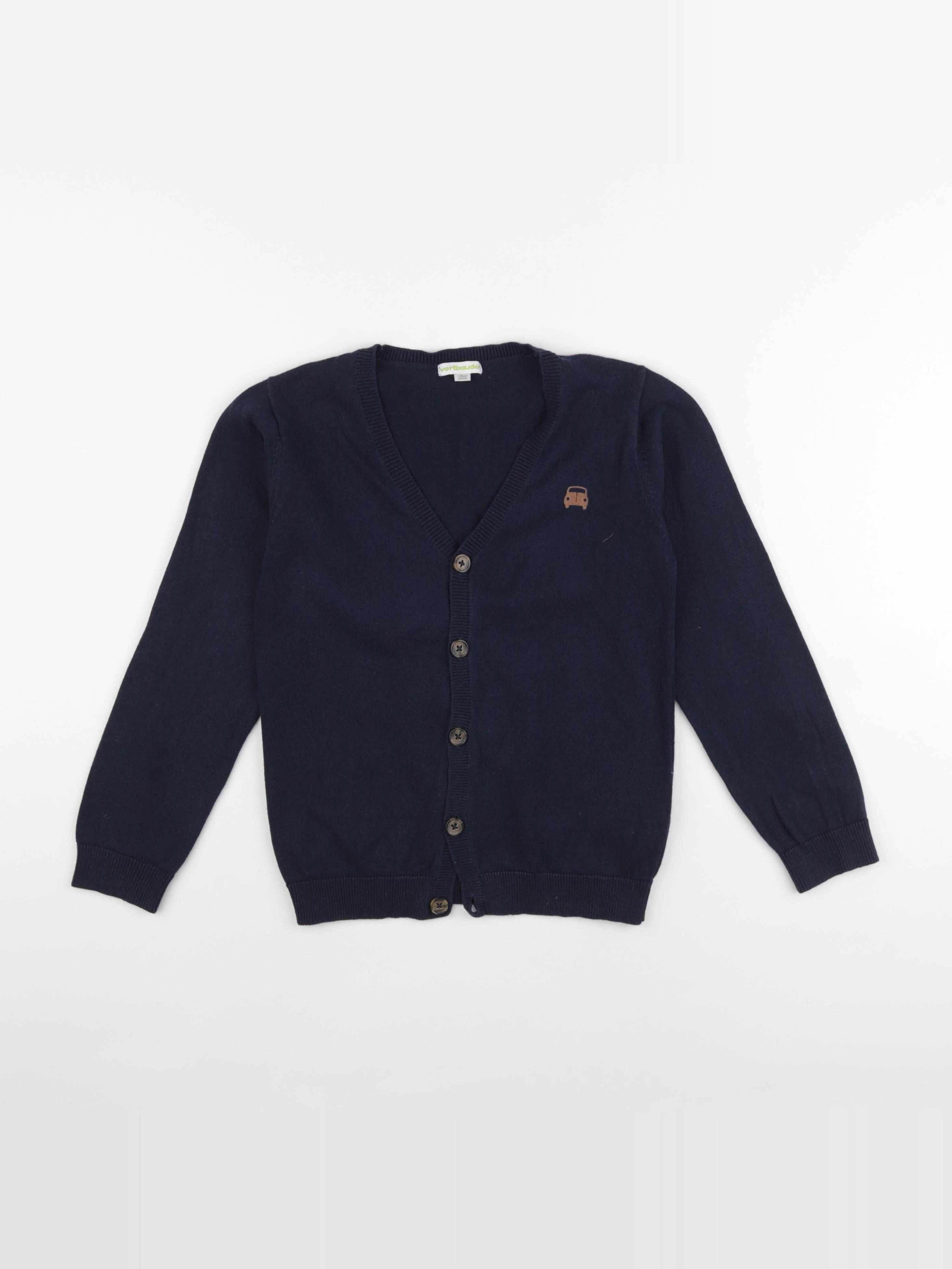 Vertbaudet - gilet bleu - 8 ans