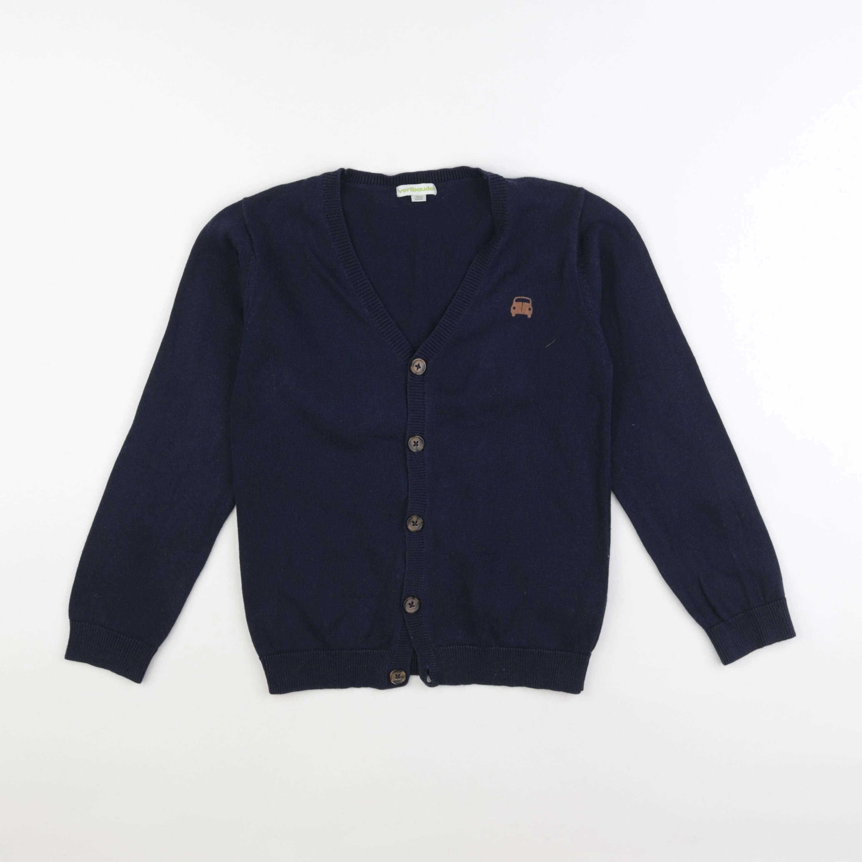 Vertbaudet - gilet bleu - 8 ans