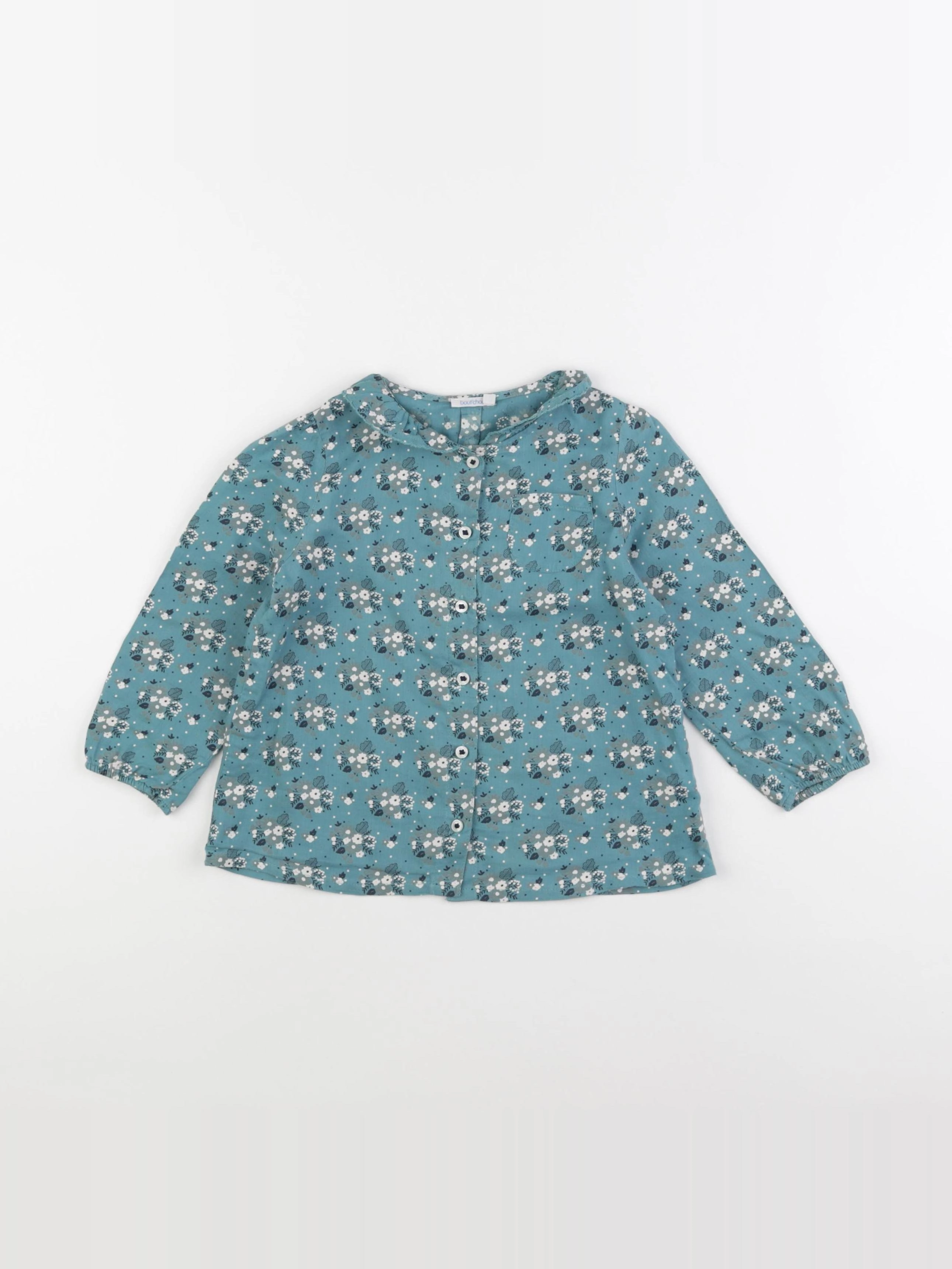 Boutchou - blouse bleu - 36 mois