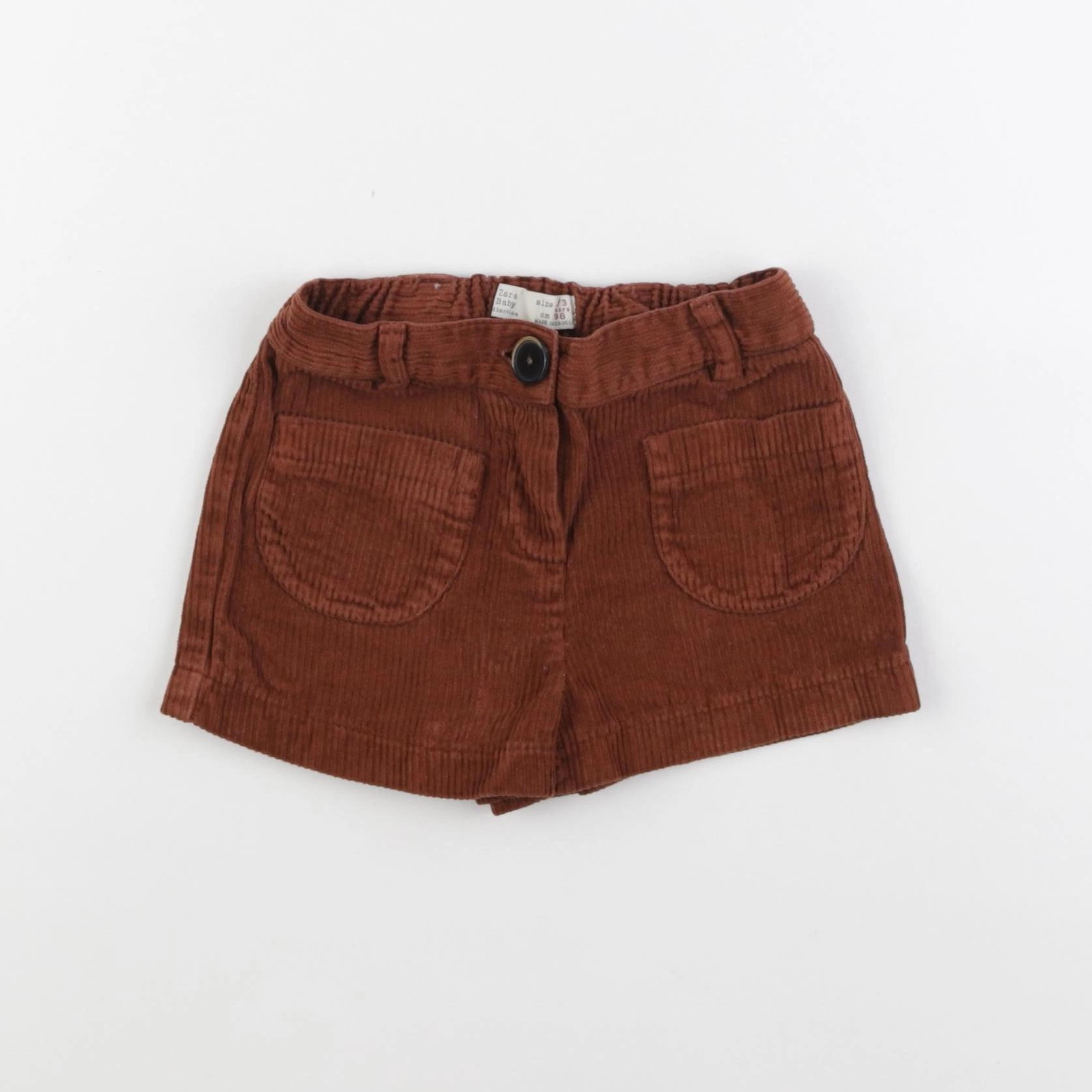 Zara - short marron - 2/3 ans
