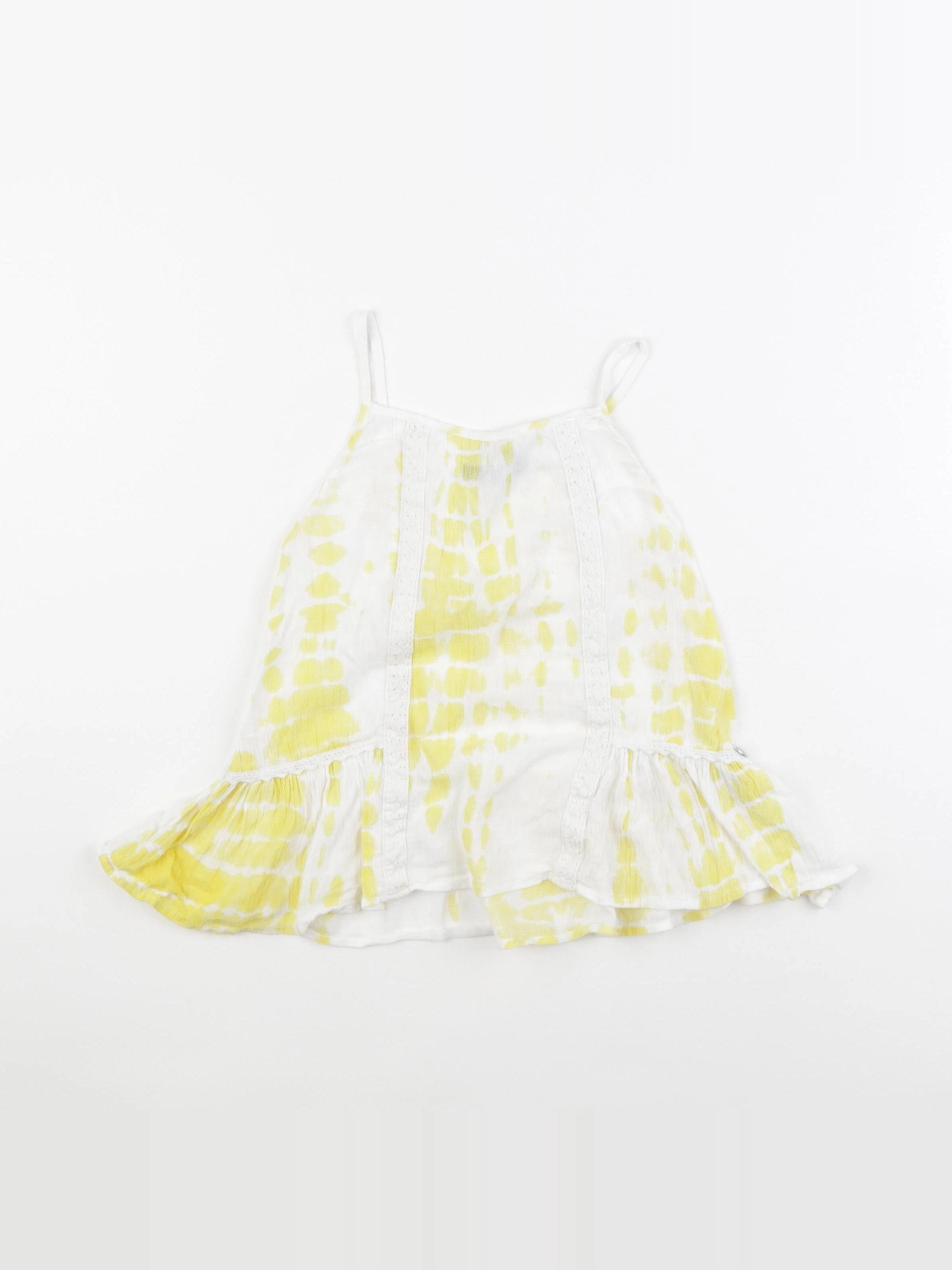 IKKS - blouse blanc, jaune - 8 ans