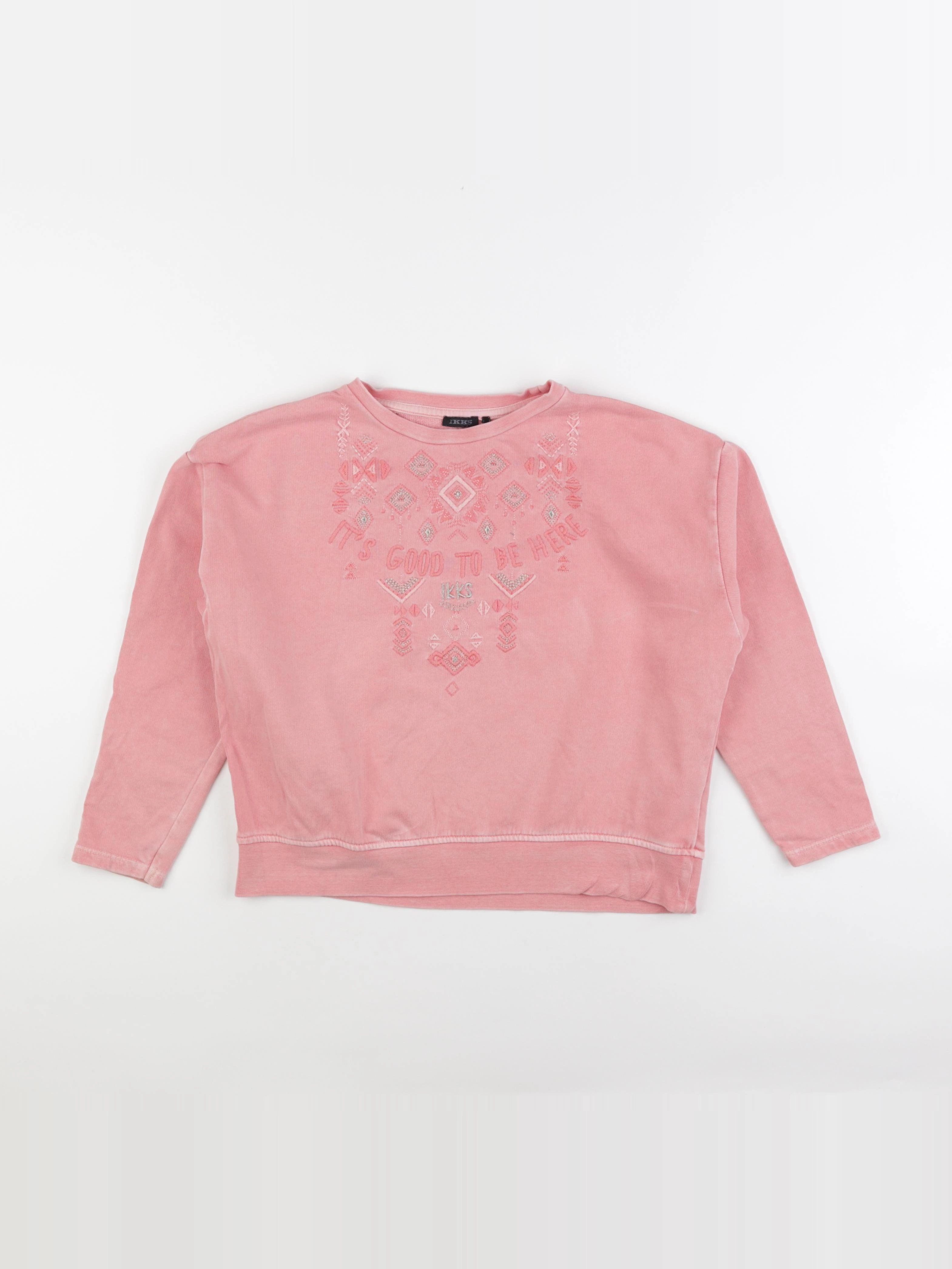 IKKS - sweat rose - 10 ans