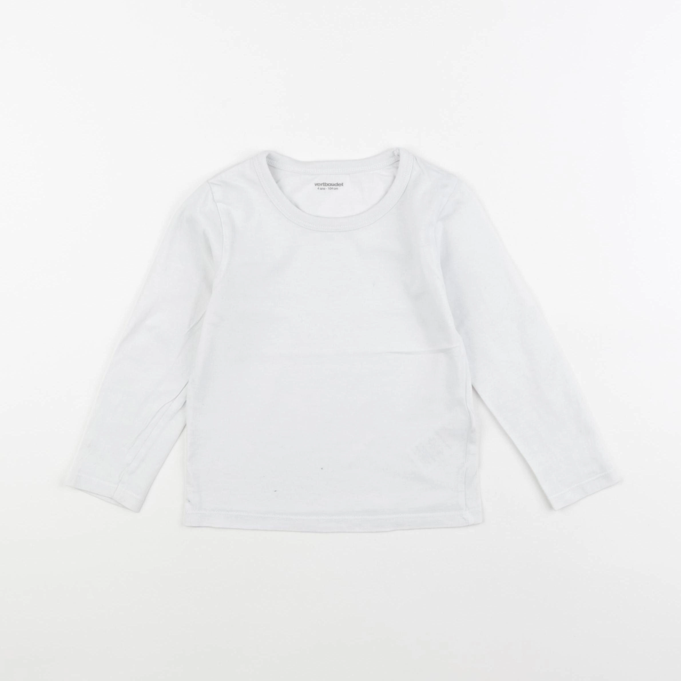 Vertbaudet - maillot de corps blanc - 4 ans
