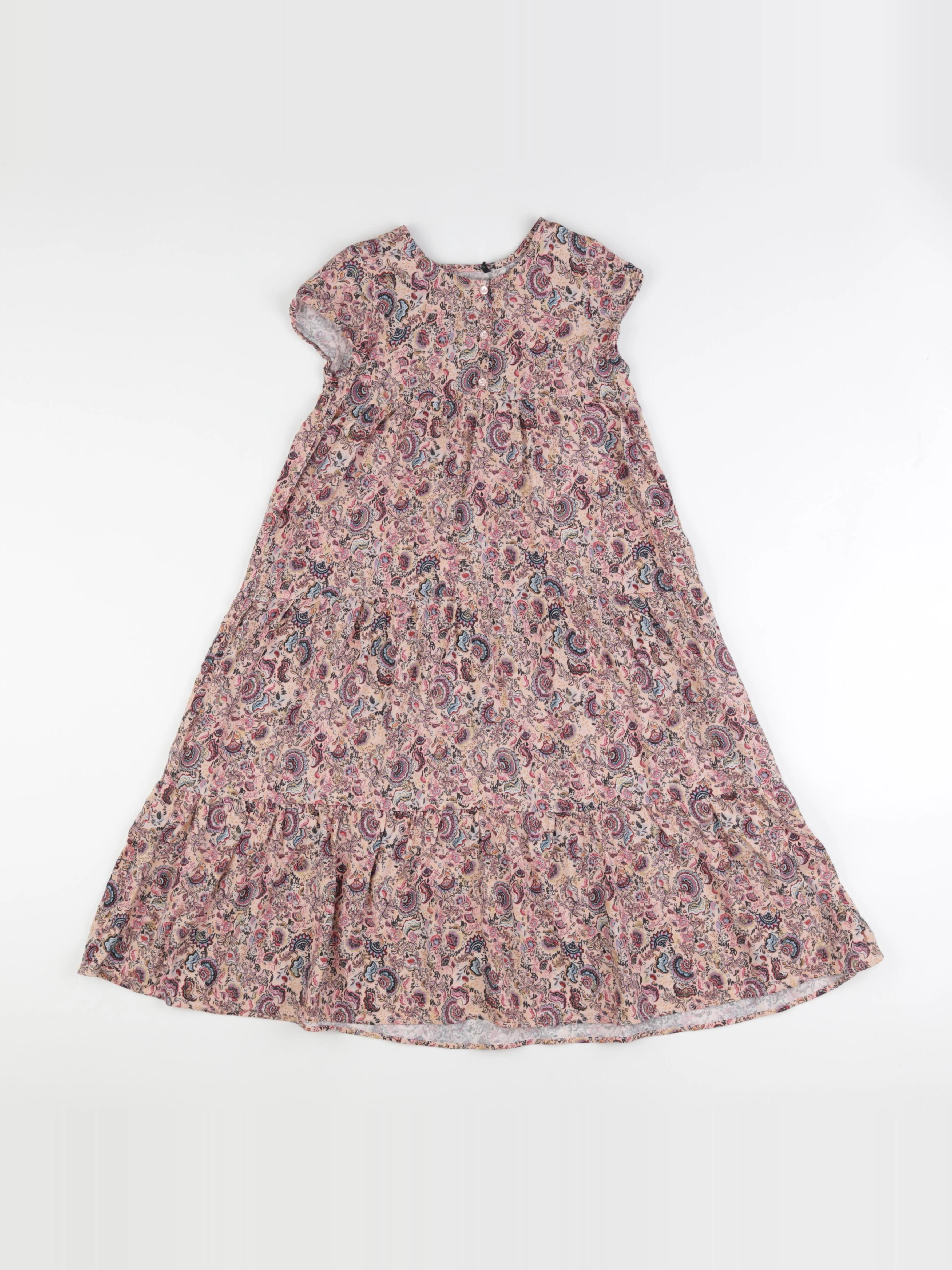 IKKS - robe rose - 8 ans