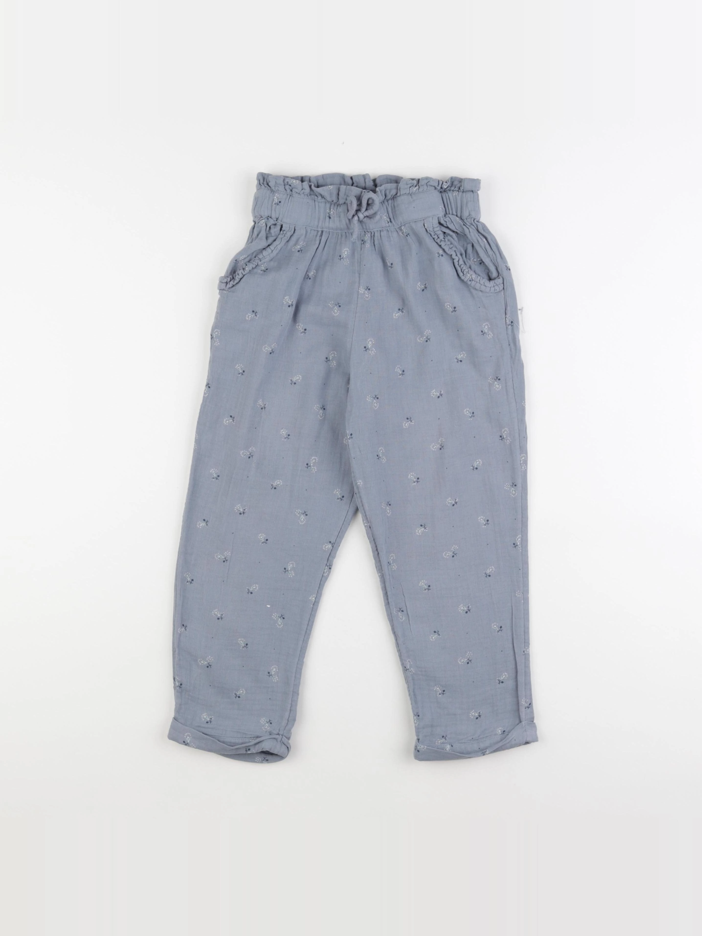 Vertbaudet - pantalon bleu - 8 ans