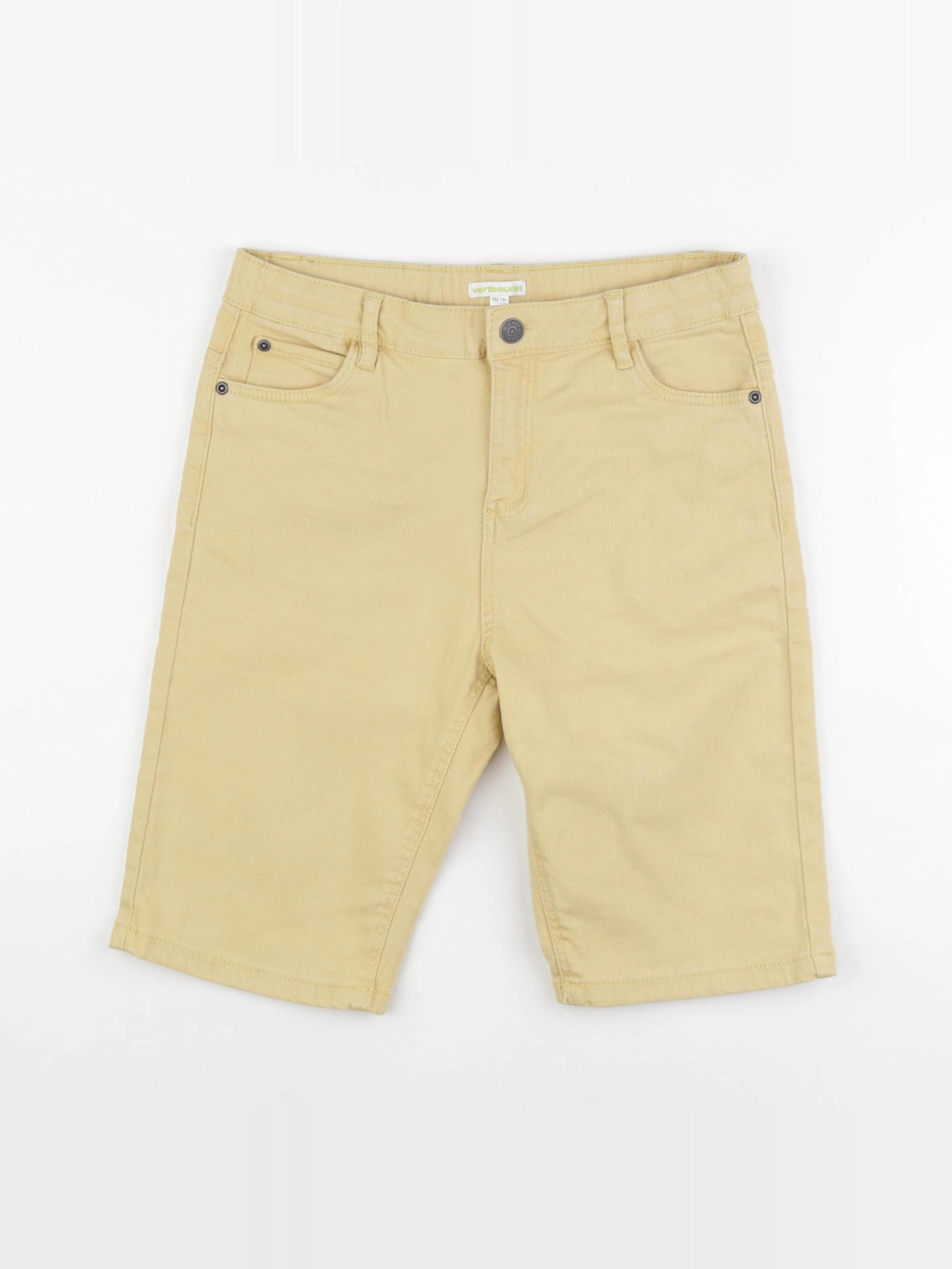 Vertbaudet - short jaune - 11/12 ans