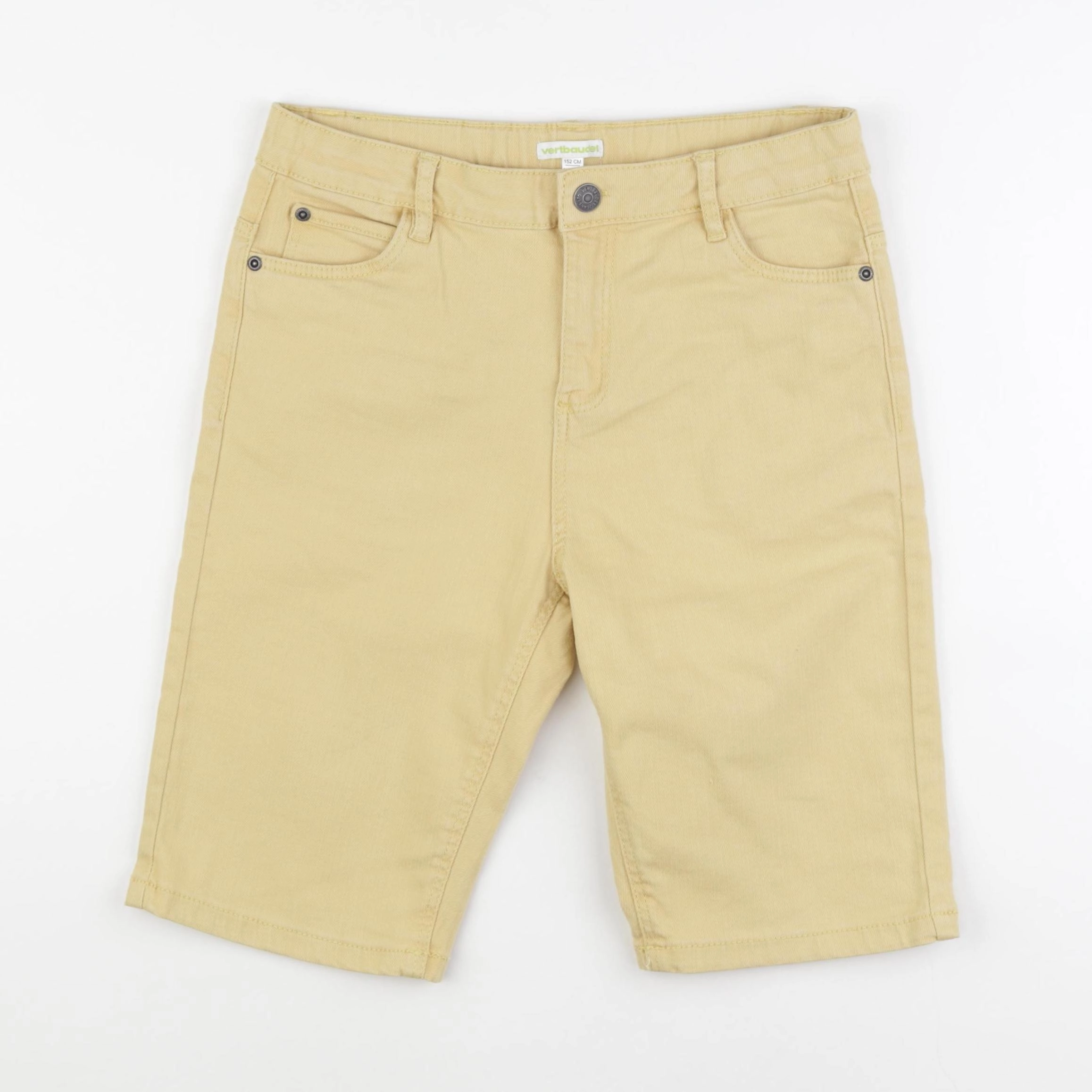 Vertbaudet - short jaune - 11/12 ans