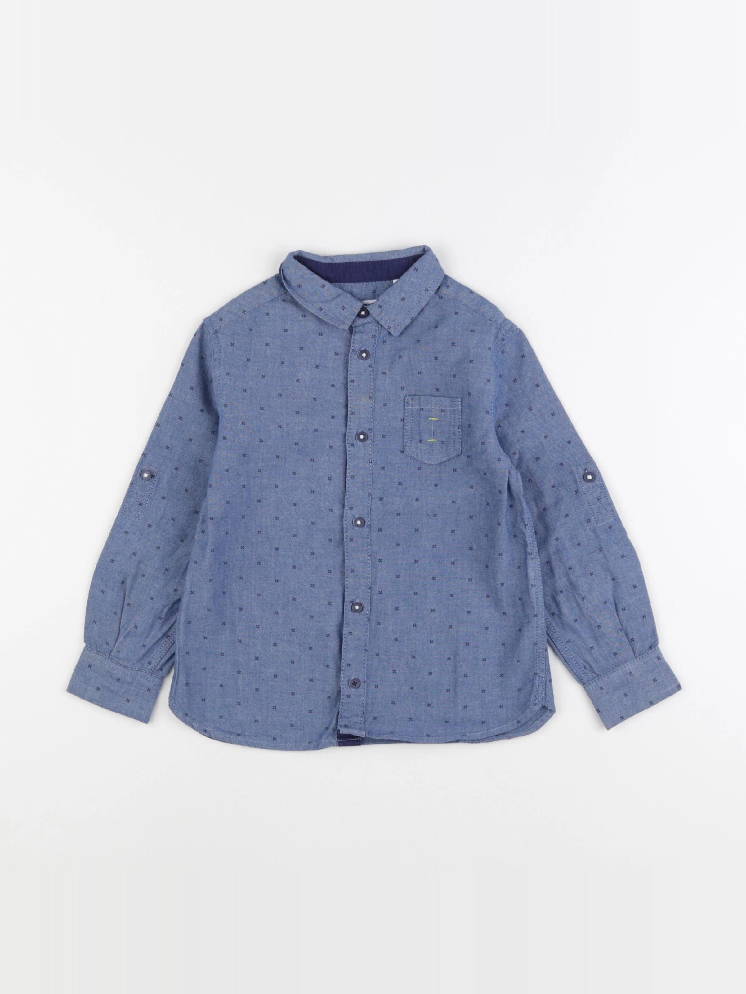 Okaidi - chemise bleu - 4 ans