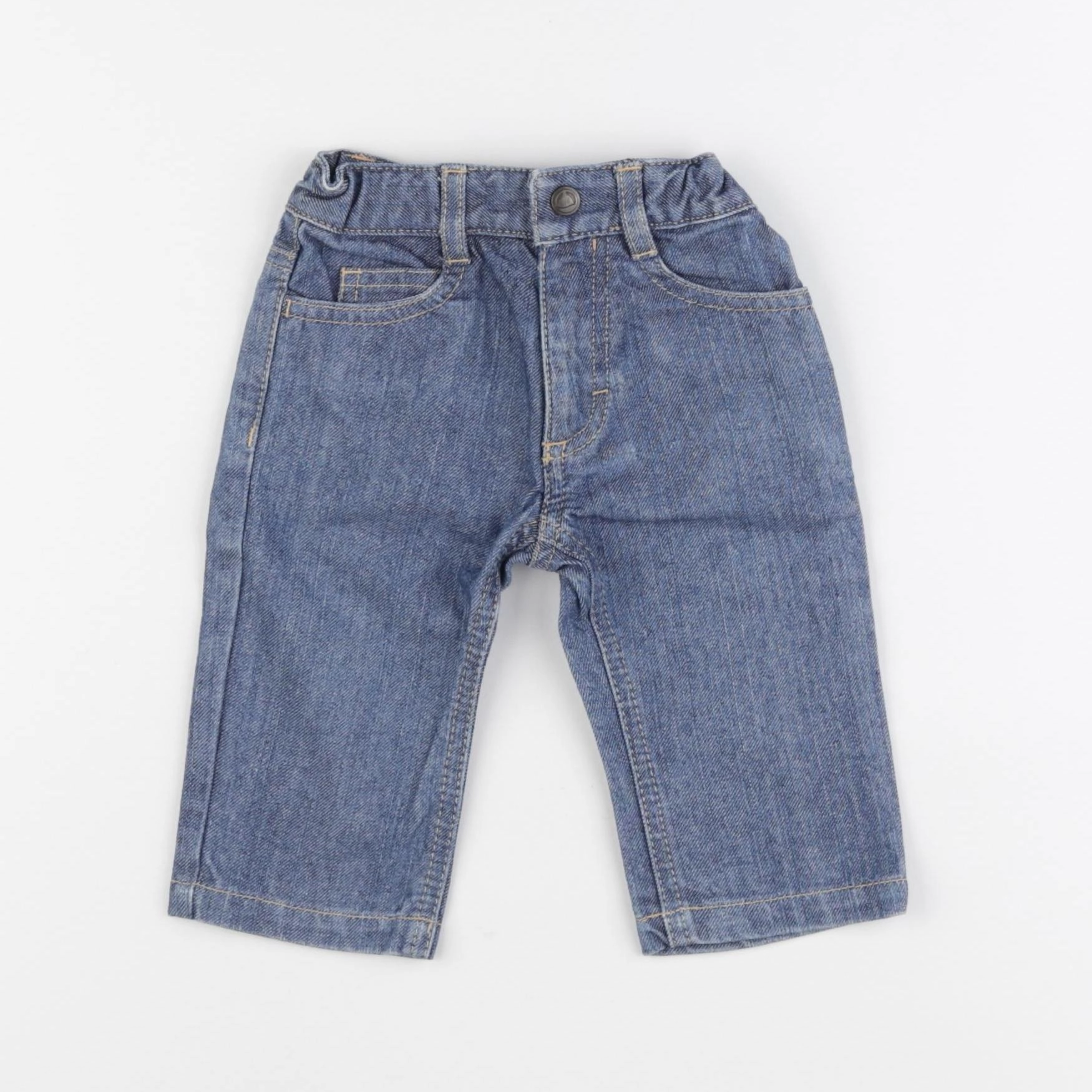 Petit Bateau - jean bleu - 6 mois