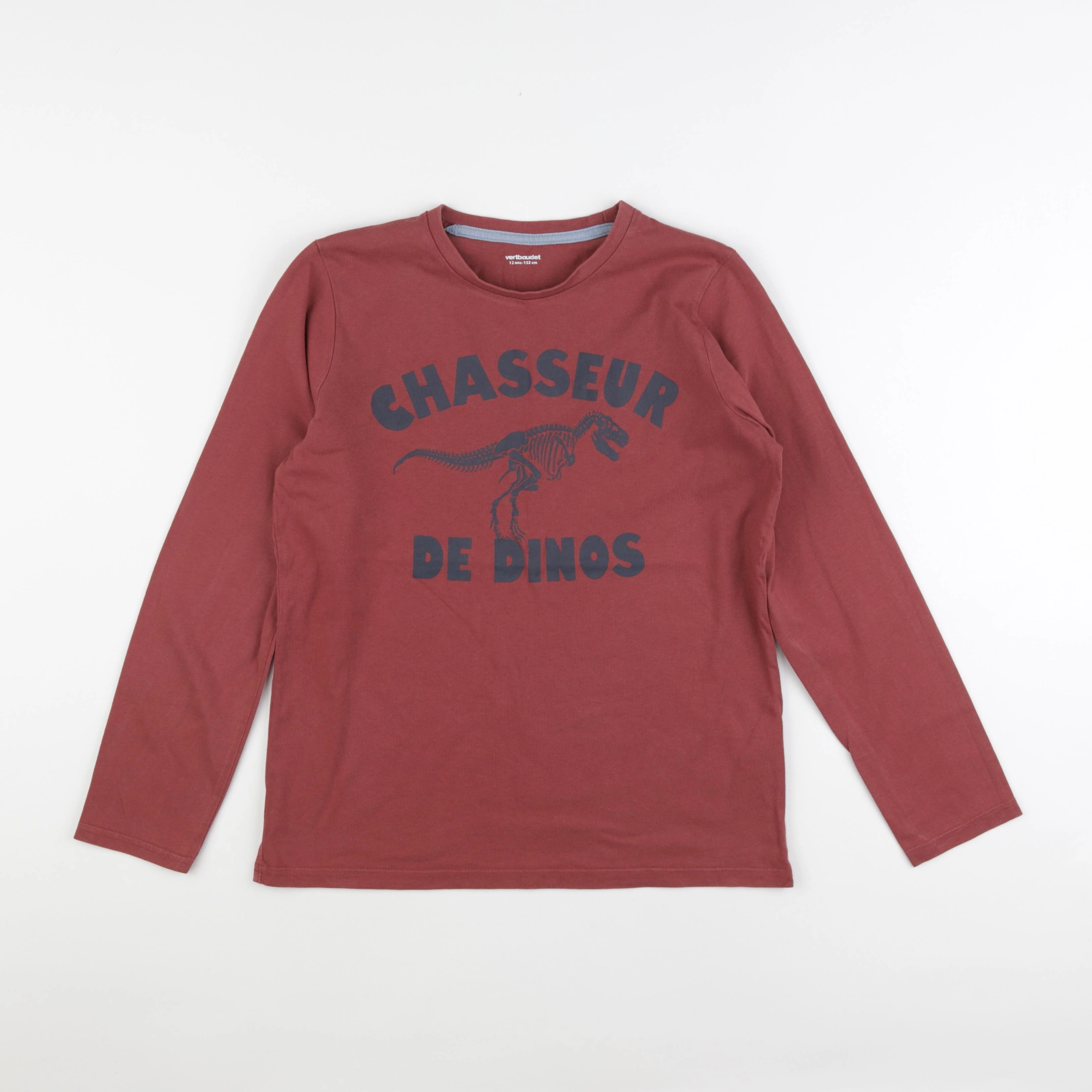 Vertbaudet - tee-shirt marron - 12 ans
