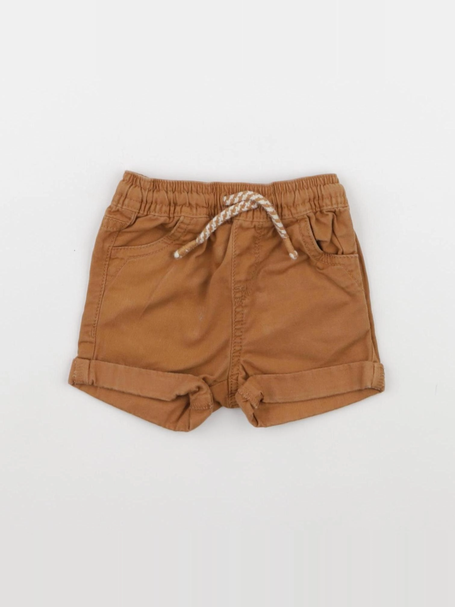 Vertbaudet - short marron - 6 mois
