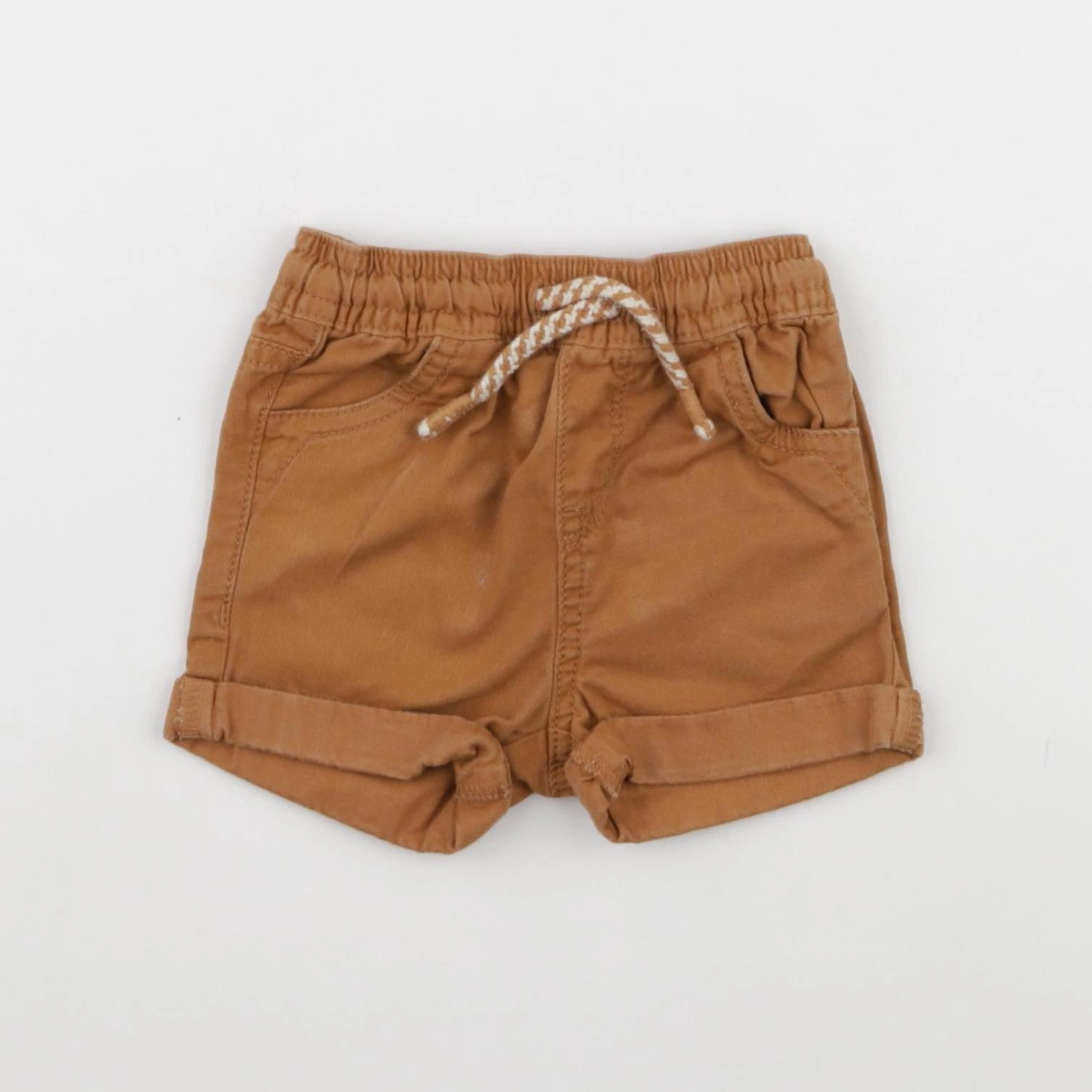 Vertbaudet - short marron - 6 mois