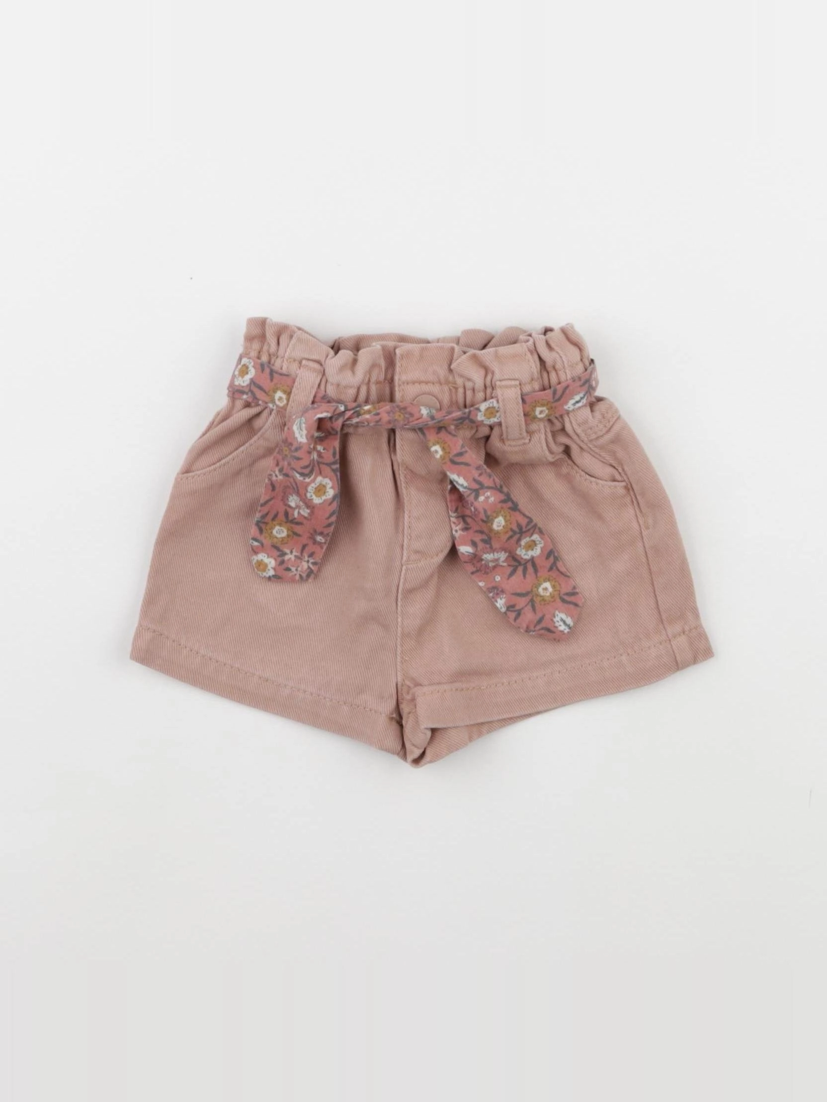 Vertbaudet - short rose - 12 mois