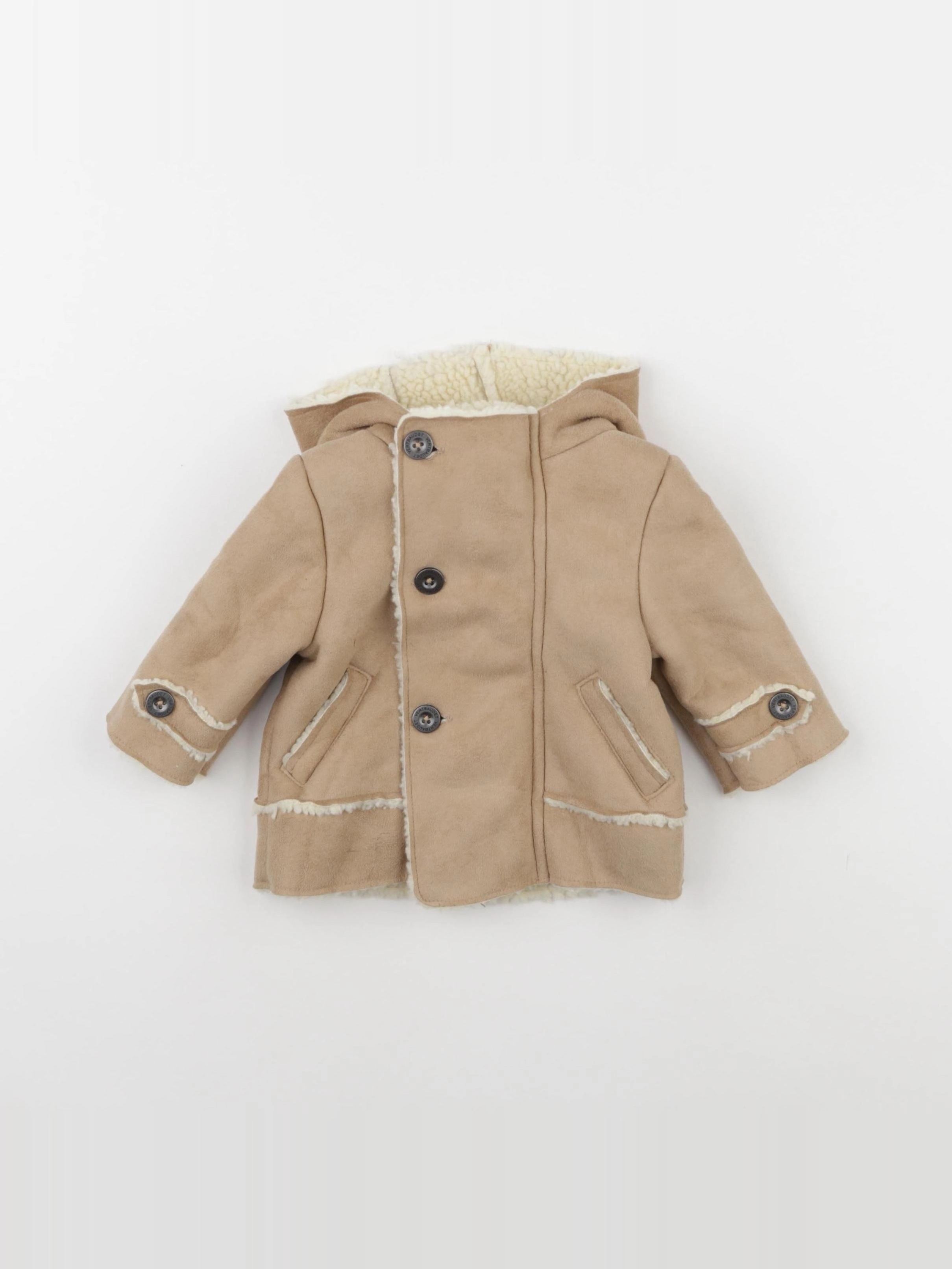 Vertbaudet - manteau marron - 6 mois