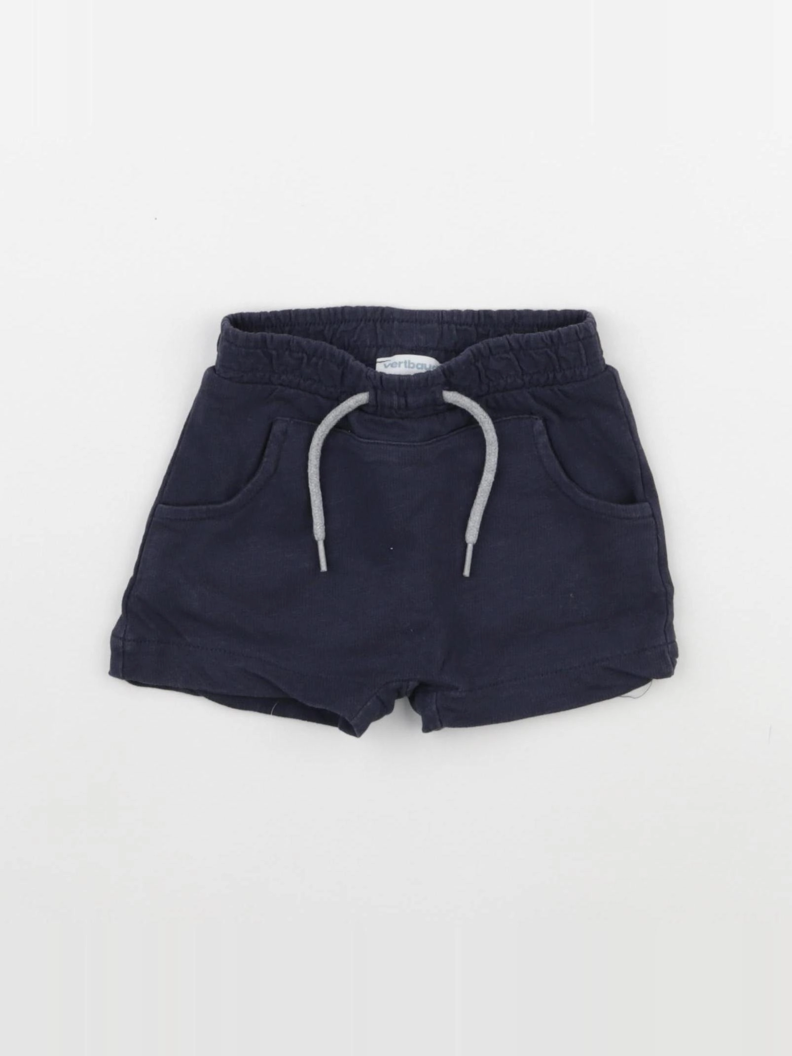 Vertbaudet - short bleu - 9 mois