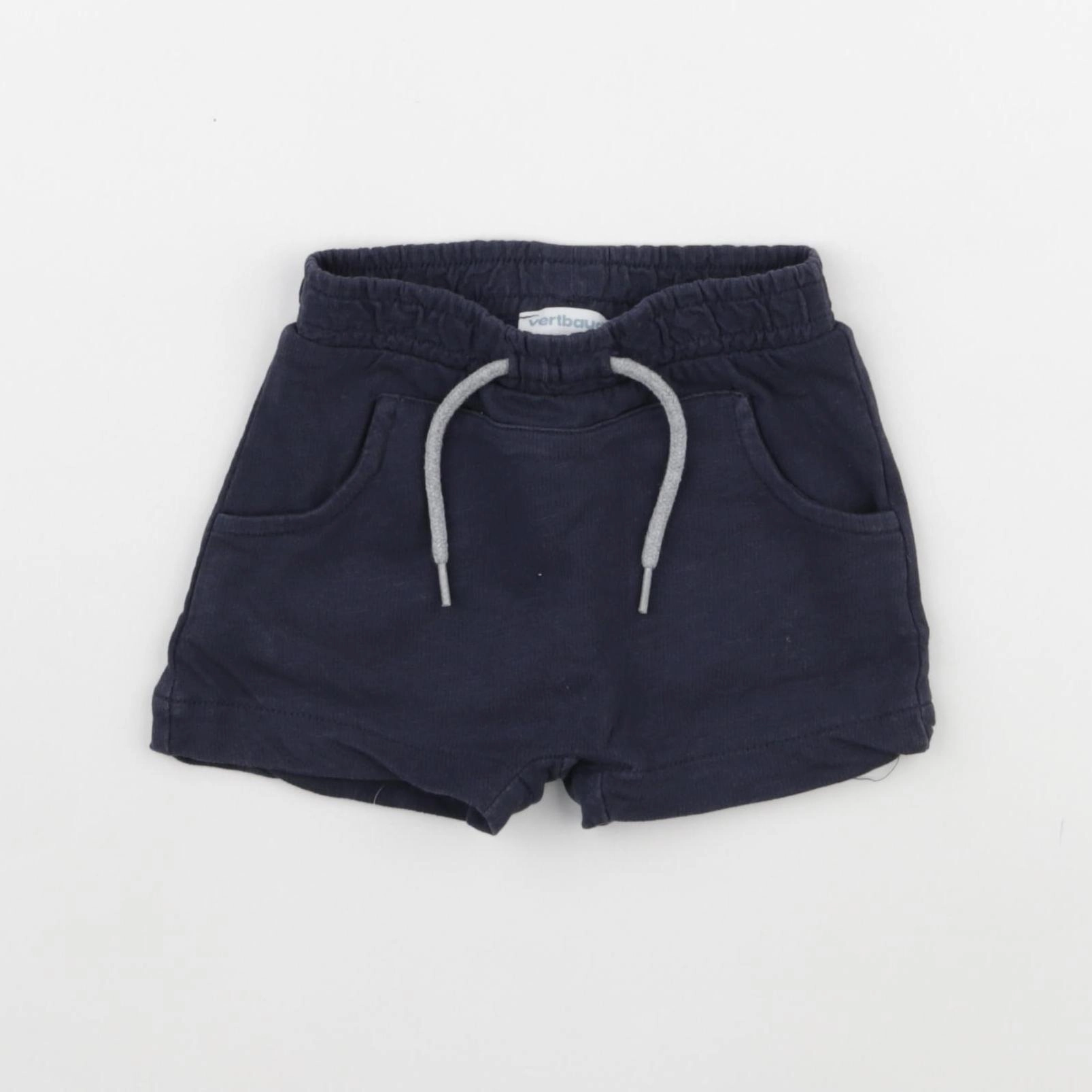 Vertbaudet - short bleu - 9 mois