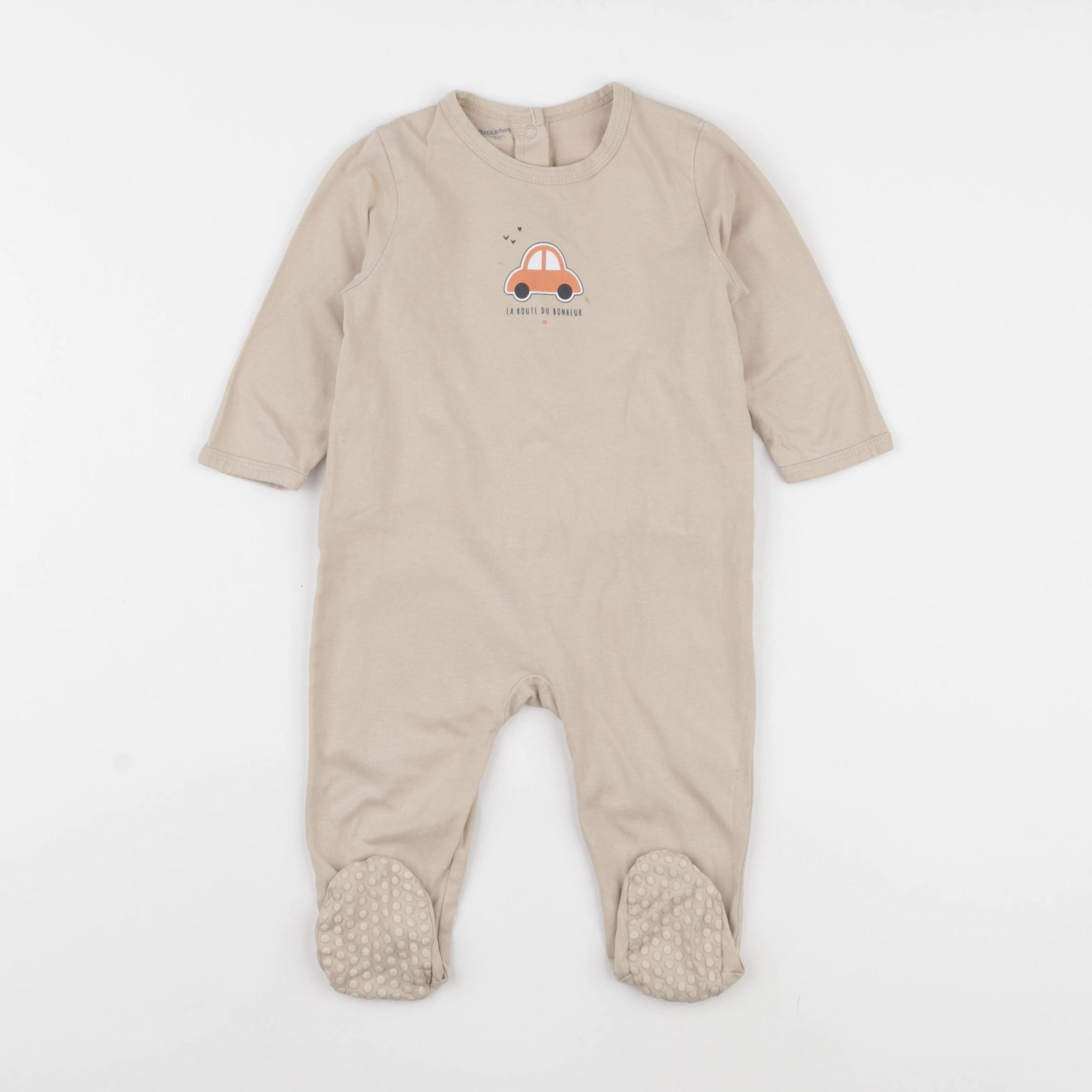 Vertbaudet - pyjama coton marron - 12 mois