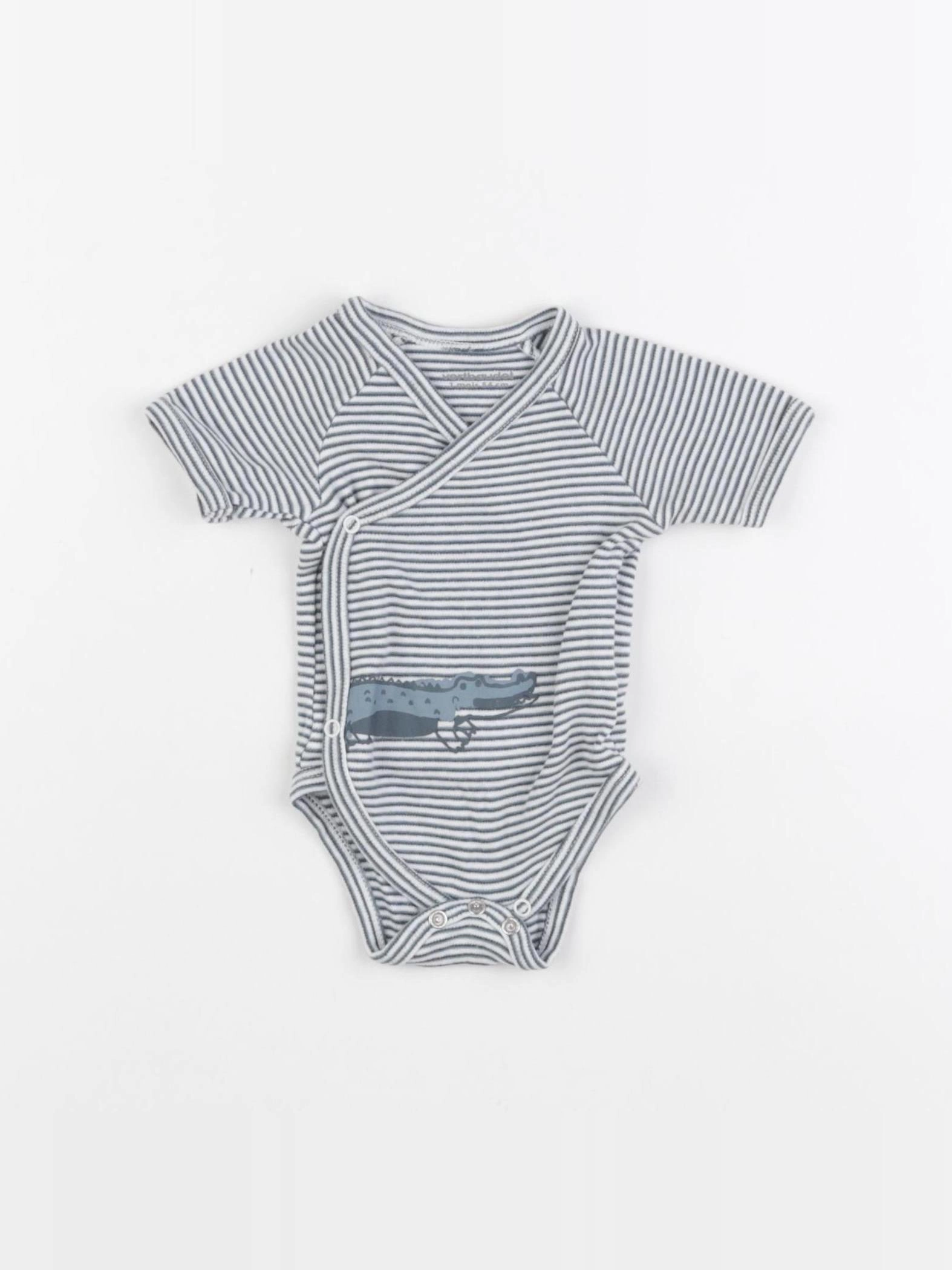 Vertbaudet - body bleu - 1 mois