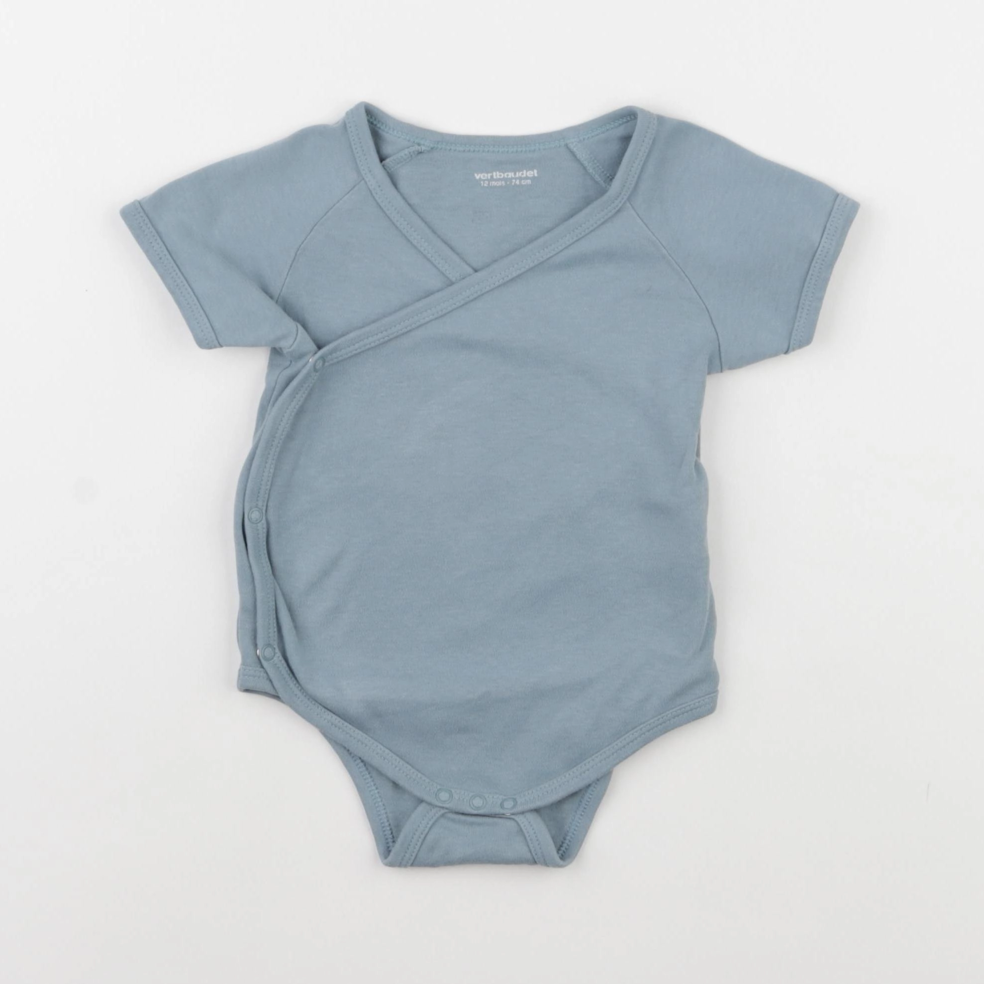 Vertbaudet - body bleu - 12 mois