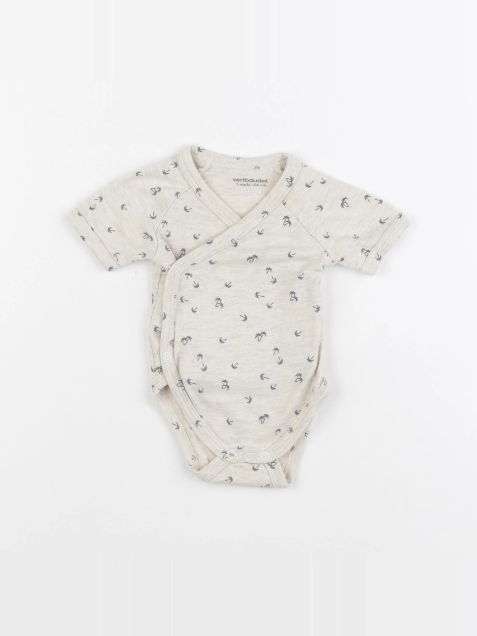 Vertbaudet - body beige - 1 mois