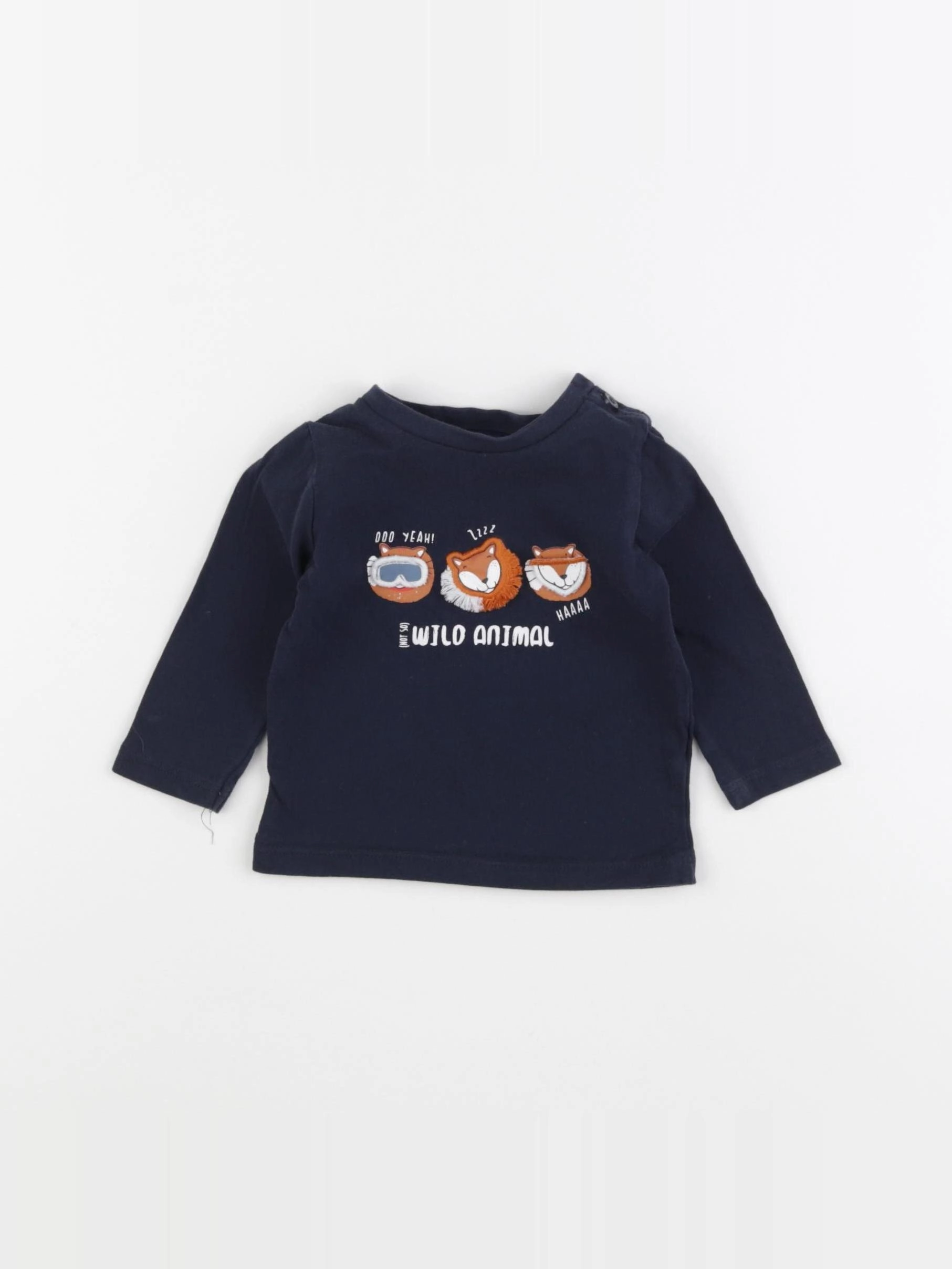 Vertbaudet - tee-shirt bleu - 6 mois