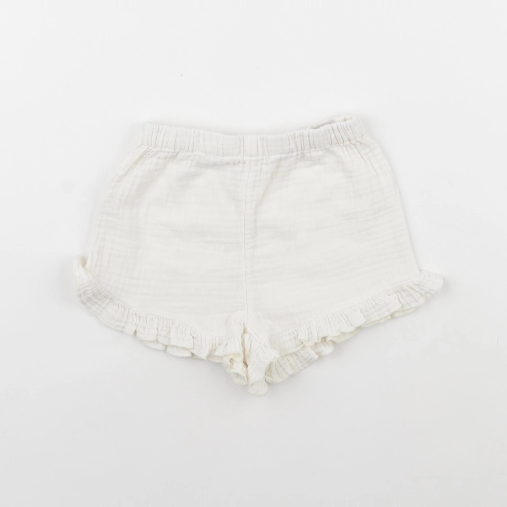 H&M - short blanc - 9/12 mois