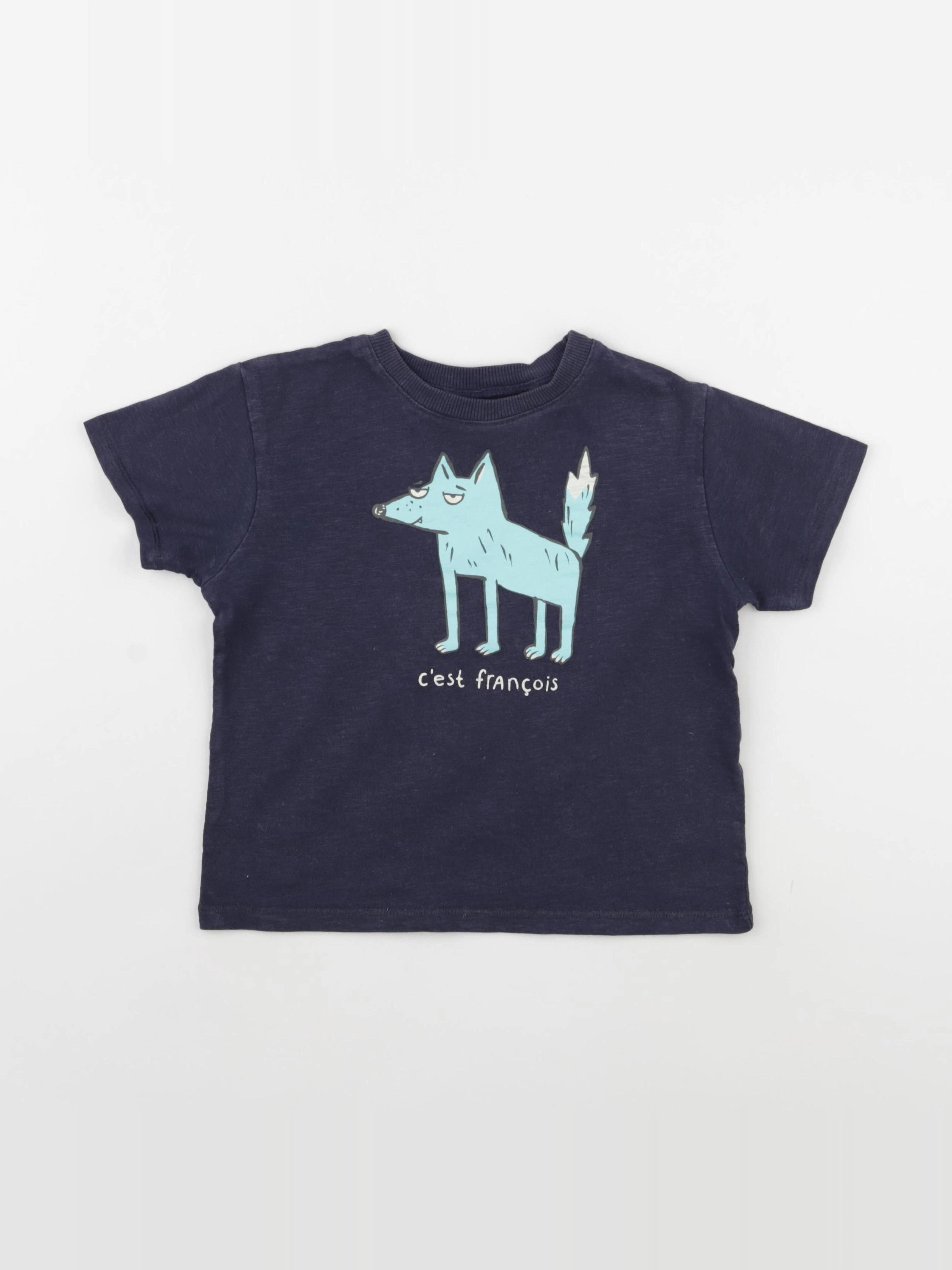 Zara - tee-shirt bleu - 3/4 ans