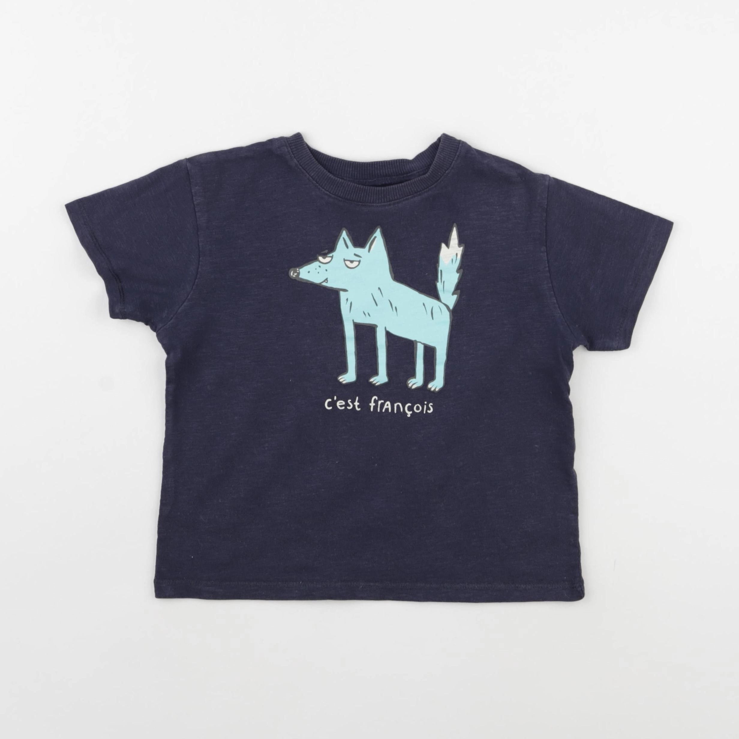 Zara - tee-shirt bleu - 3/4 ans